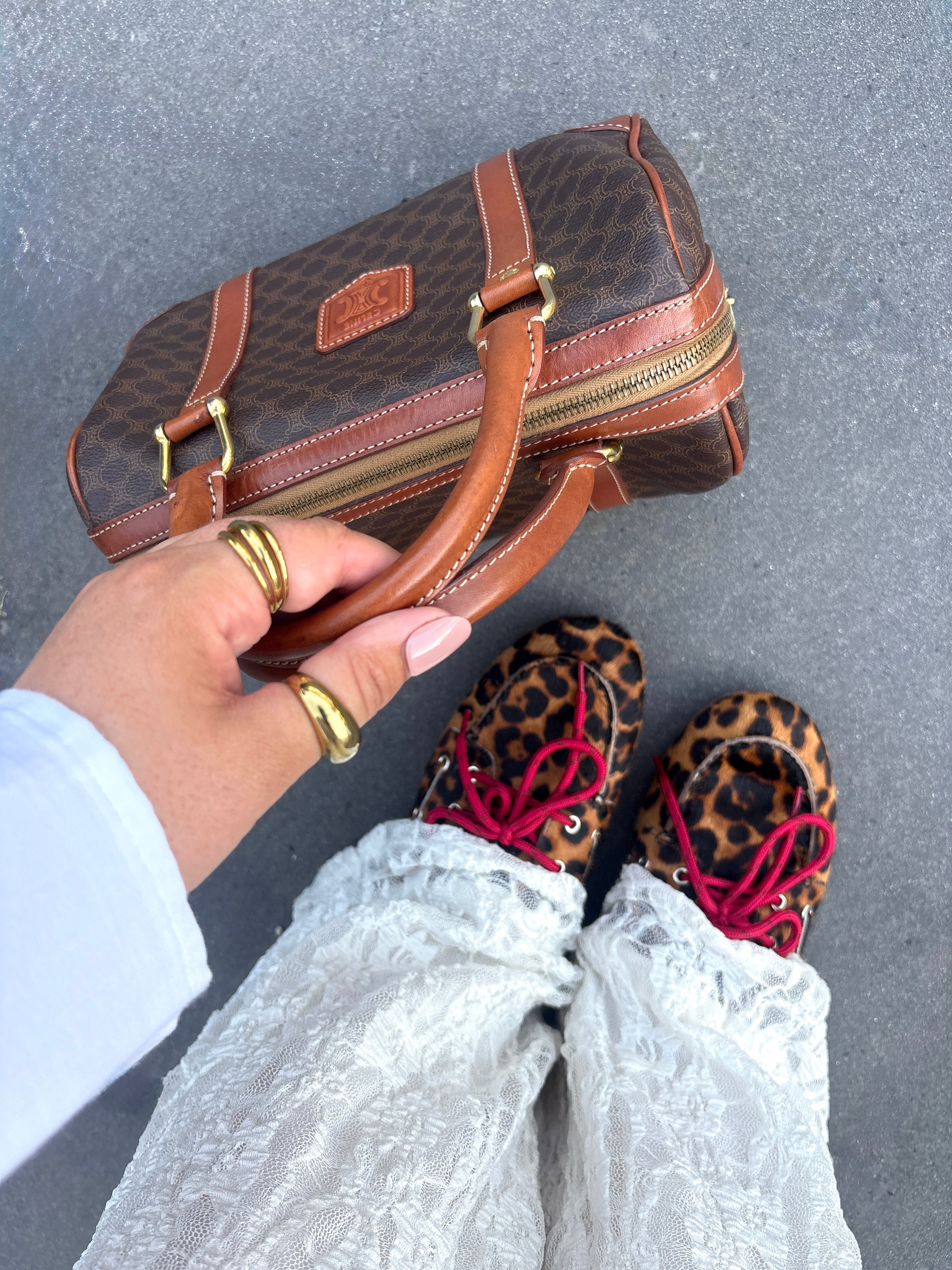 Céline Macadam Mini Boston