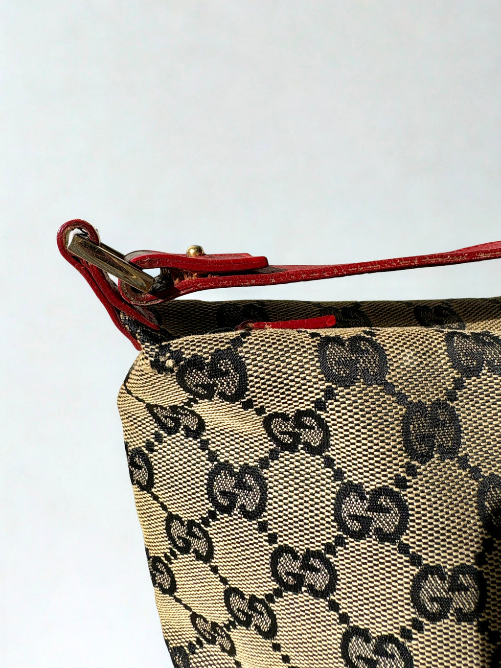 Gucci Monogram Canvas Pochette Boat Mini