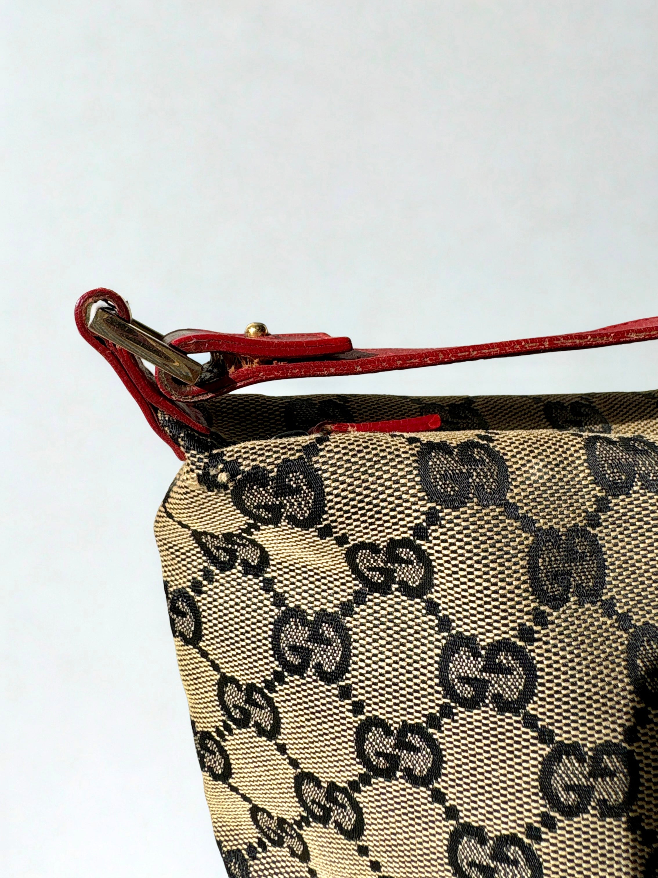 Gucci Monogram Canvas Pochette Boat Mini