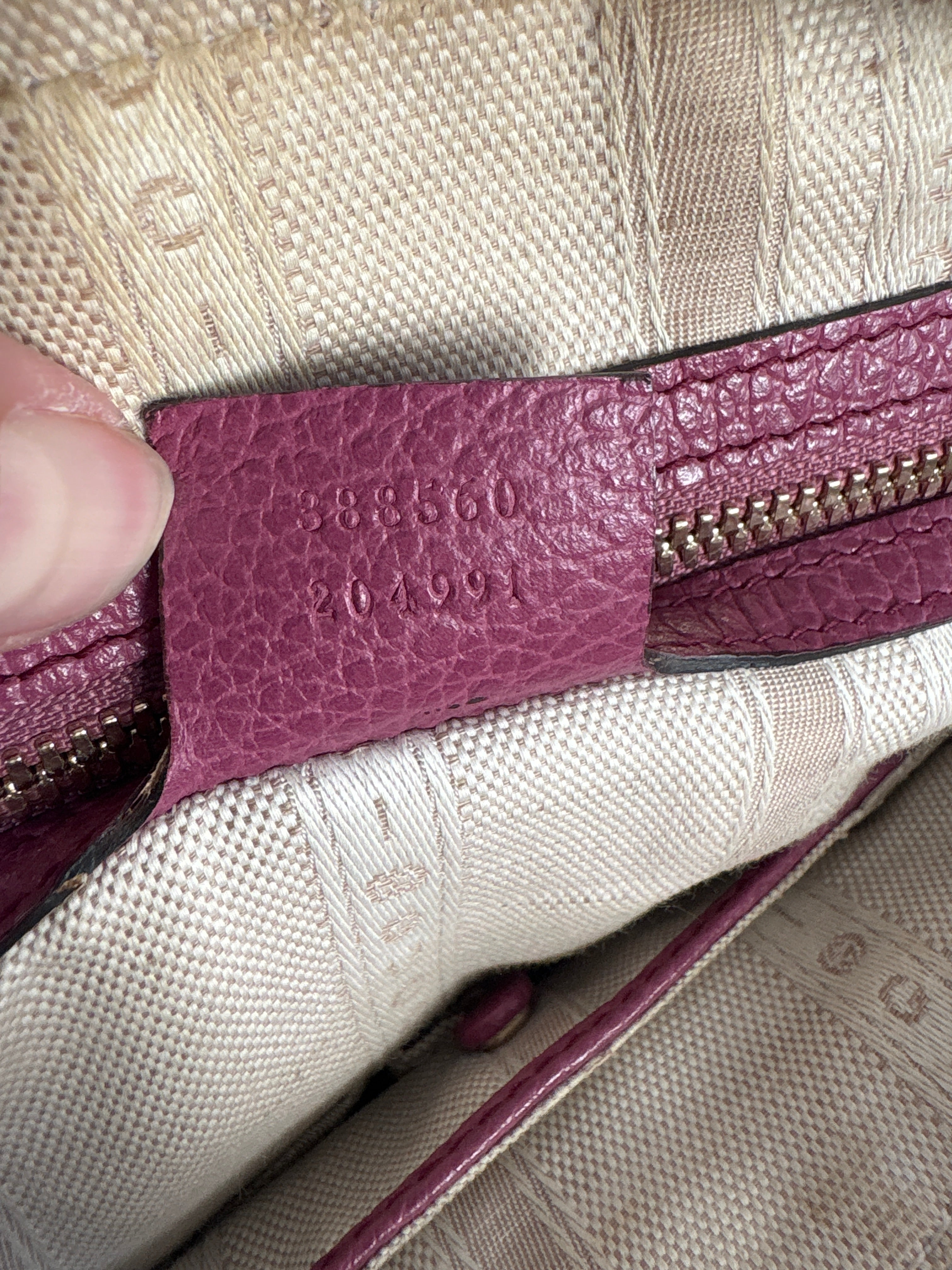 Gucci Lady Dollar Dome tas roze leer vintage designer serienummer