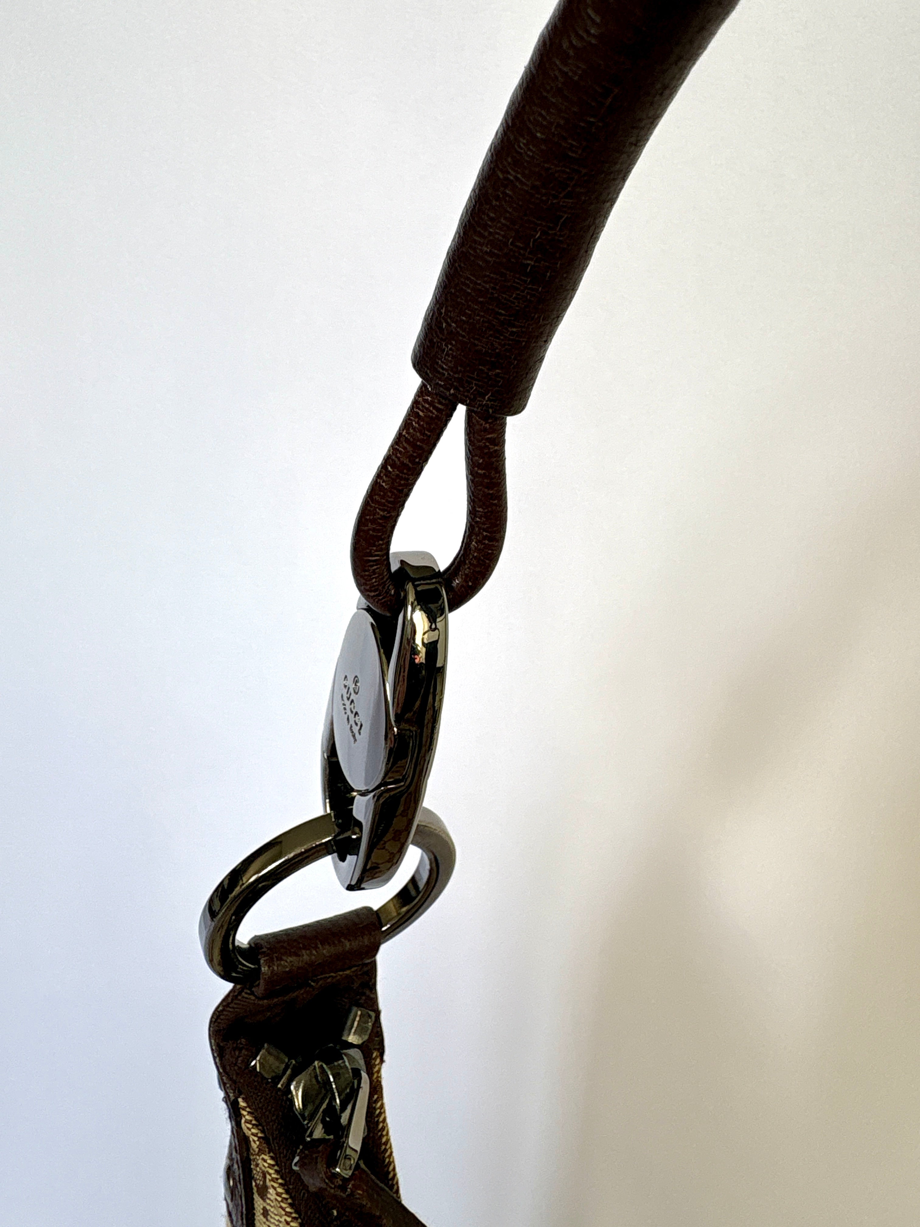 Gucci Monogram Canvas Lock tas beige GG patroon