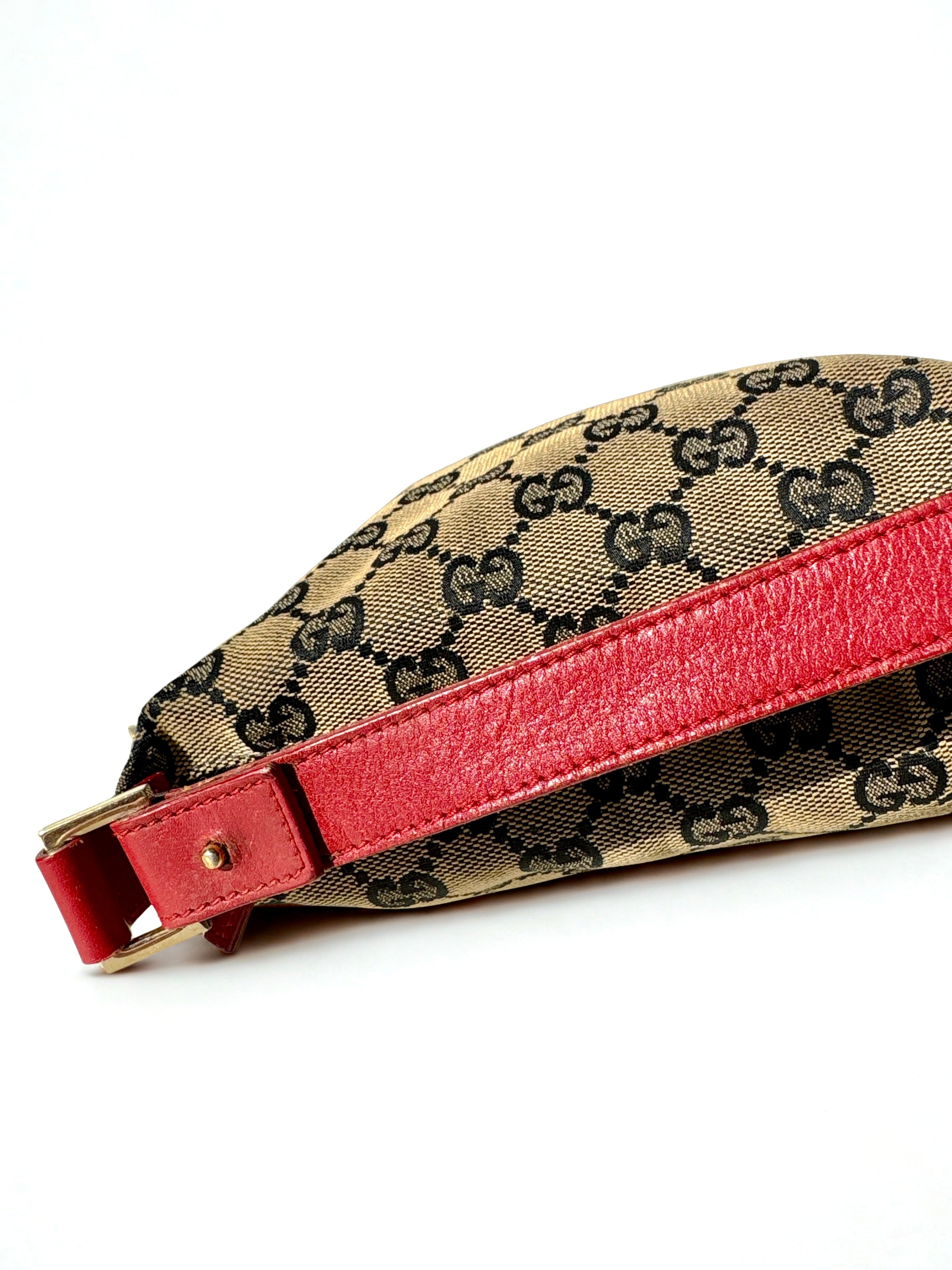 Gucci Monogram Canvas Pochette Boat Mini