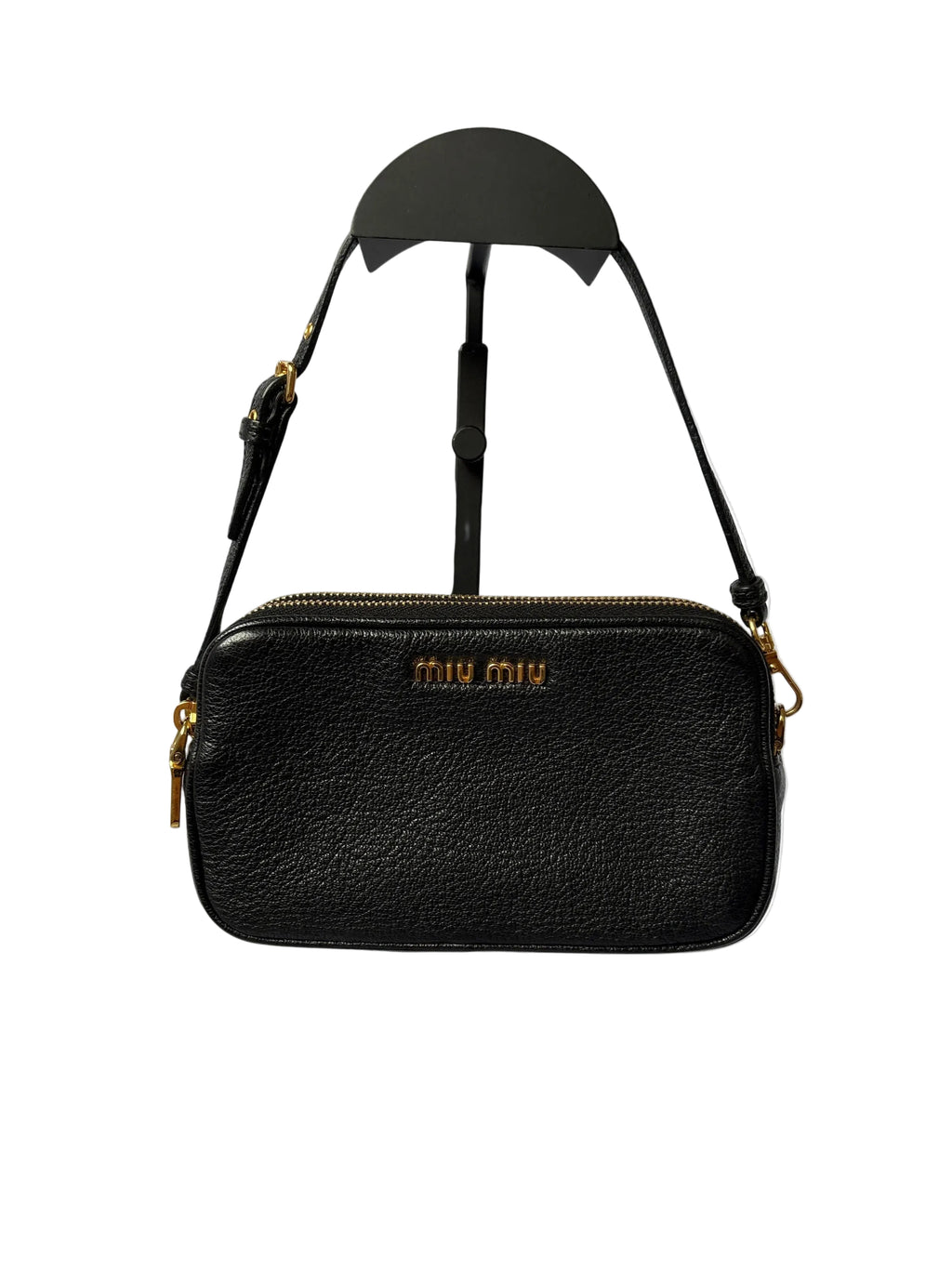 Miu Miu Madras Goatskin Double Zip Pochette