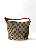 Gucci Monogram Canvas Pochette Boat Mini