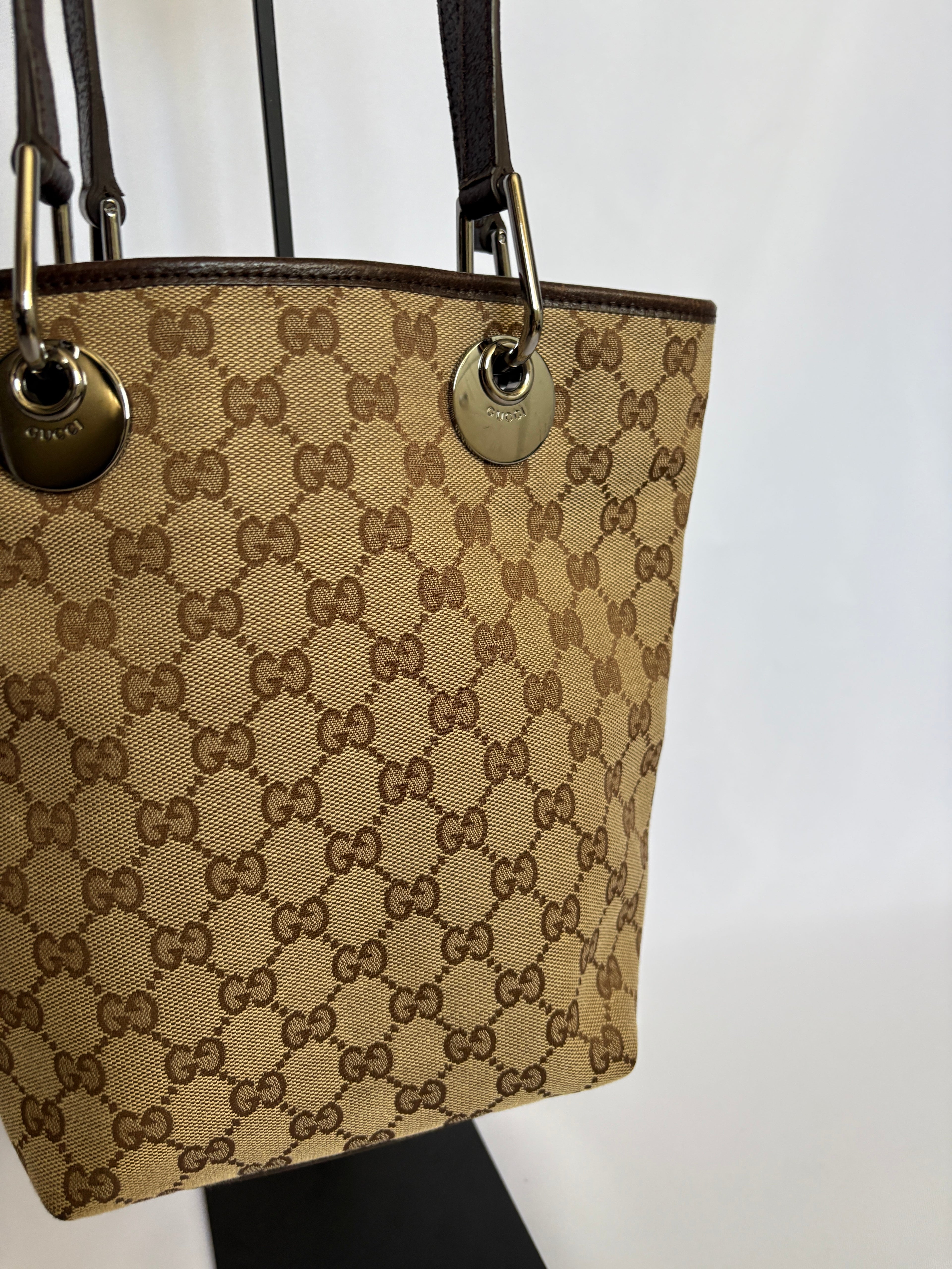 Gucci canvas eclipse tote