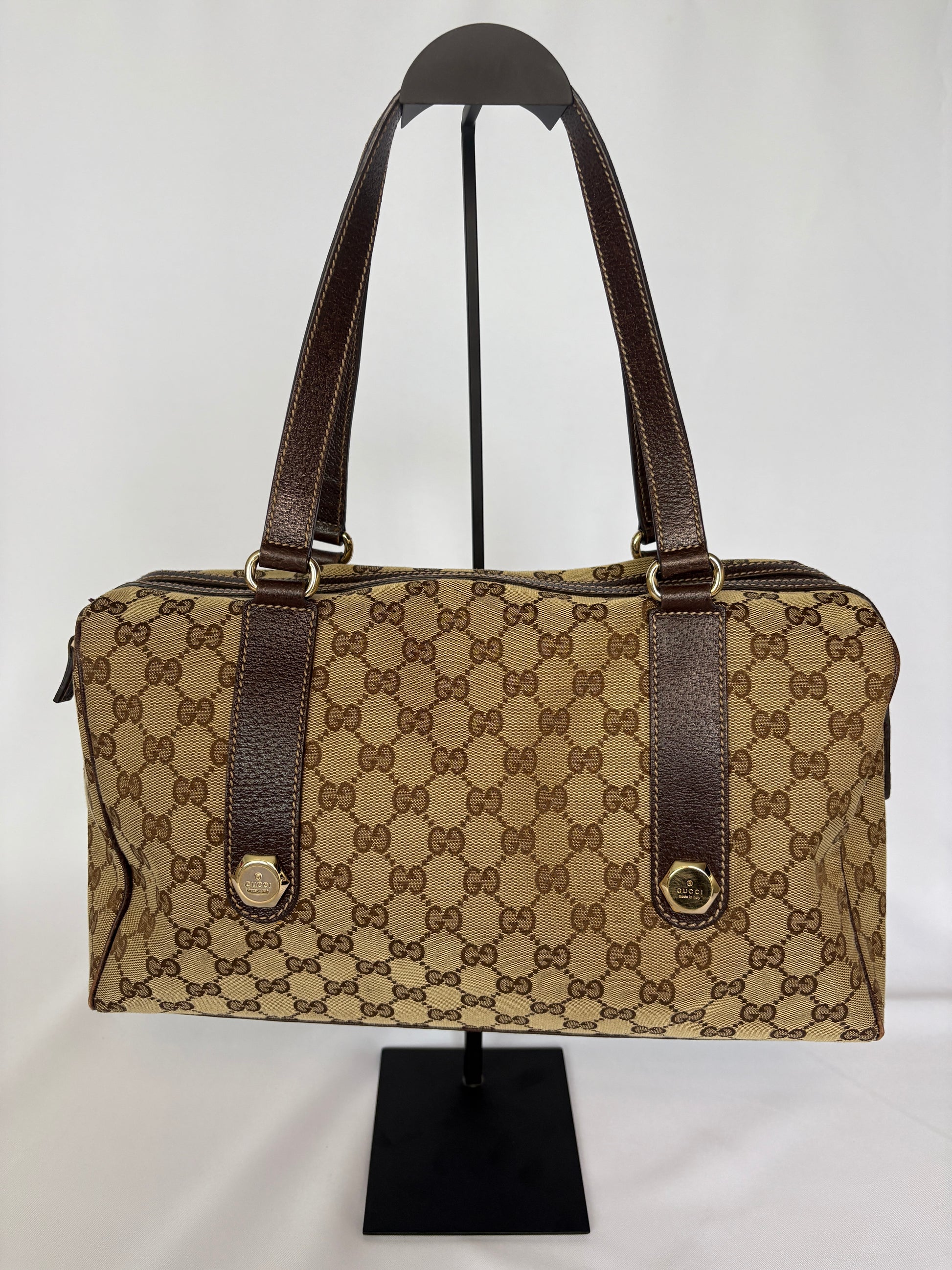 Gucci Canvas Boston Mini