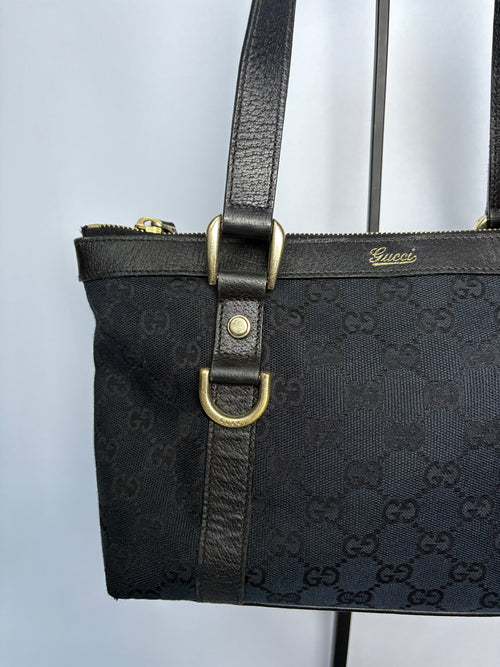 Gucci Abbey Monogram GG canvas zwart