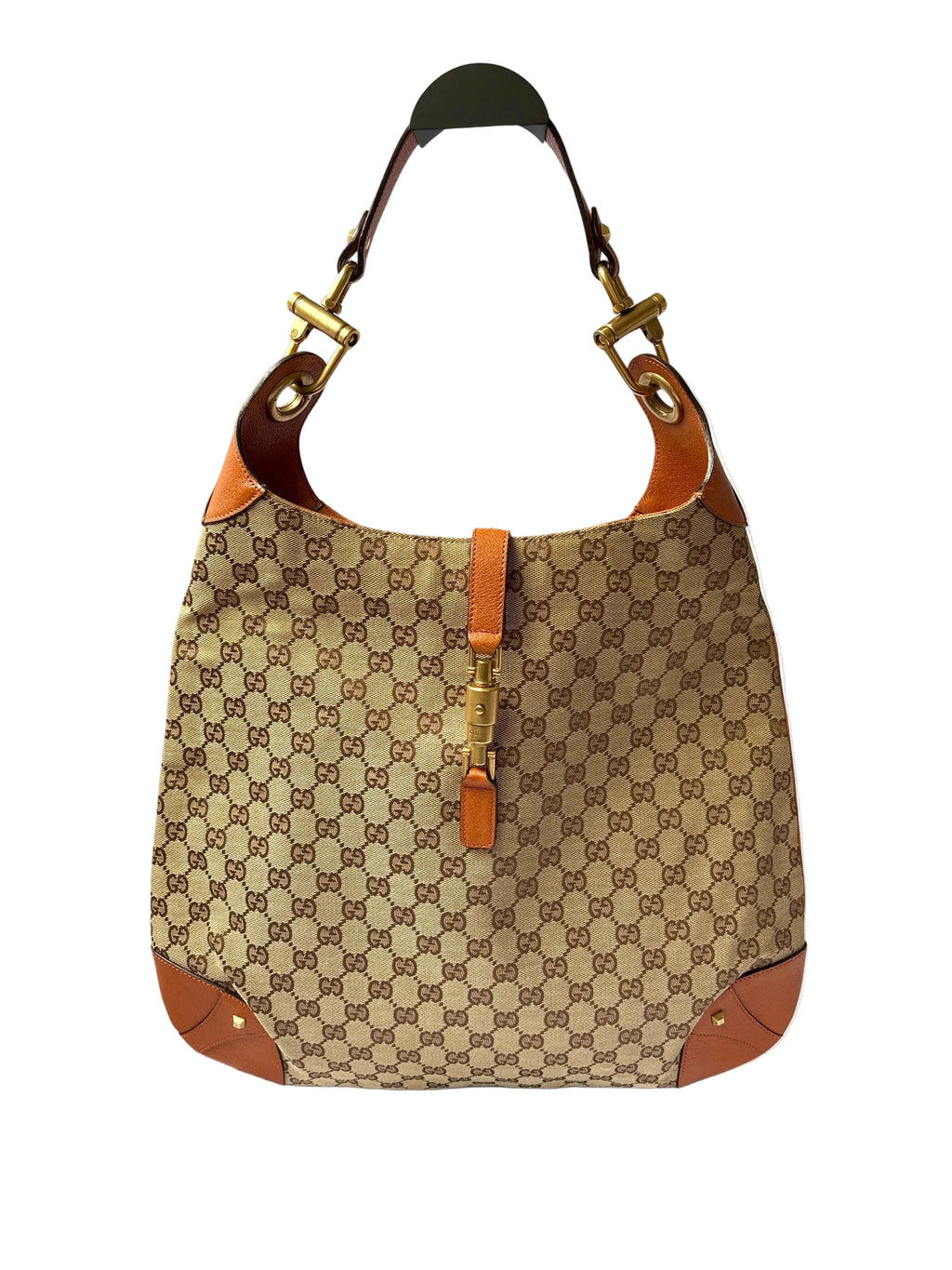 Pre-loved Gucci New Jackie Hobo Large voorzijde