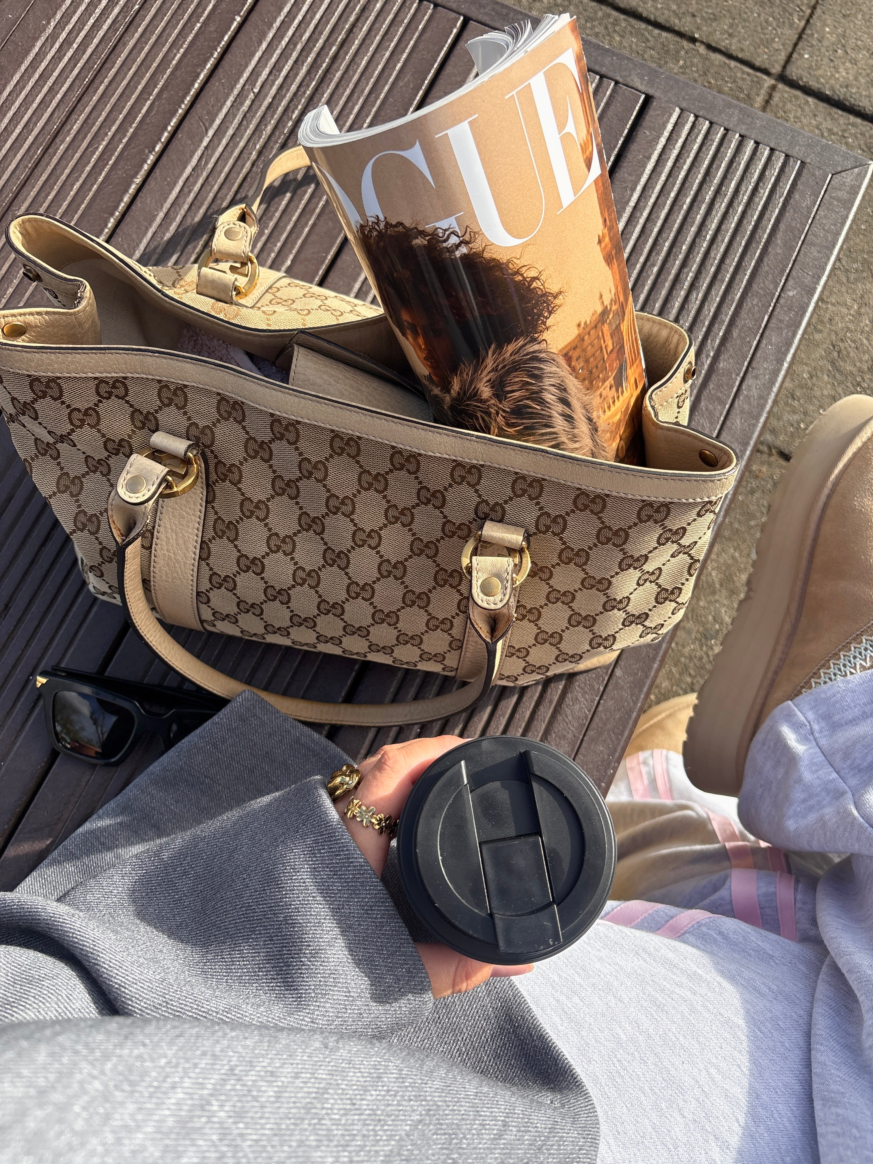 Gucci Canvas Miss GG Tote