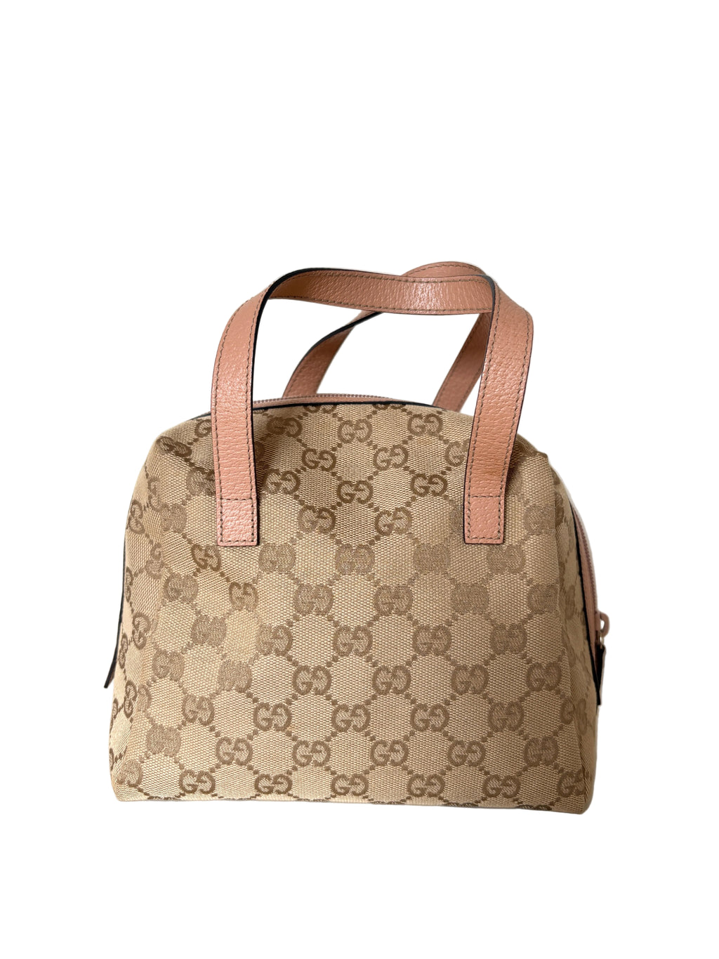 Pre-loved Gucci Balthus Top Handle Pink, beige Monogram canvas 