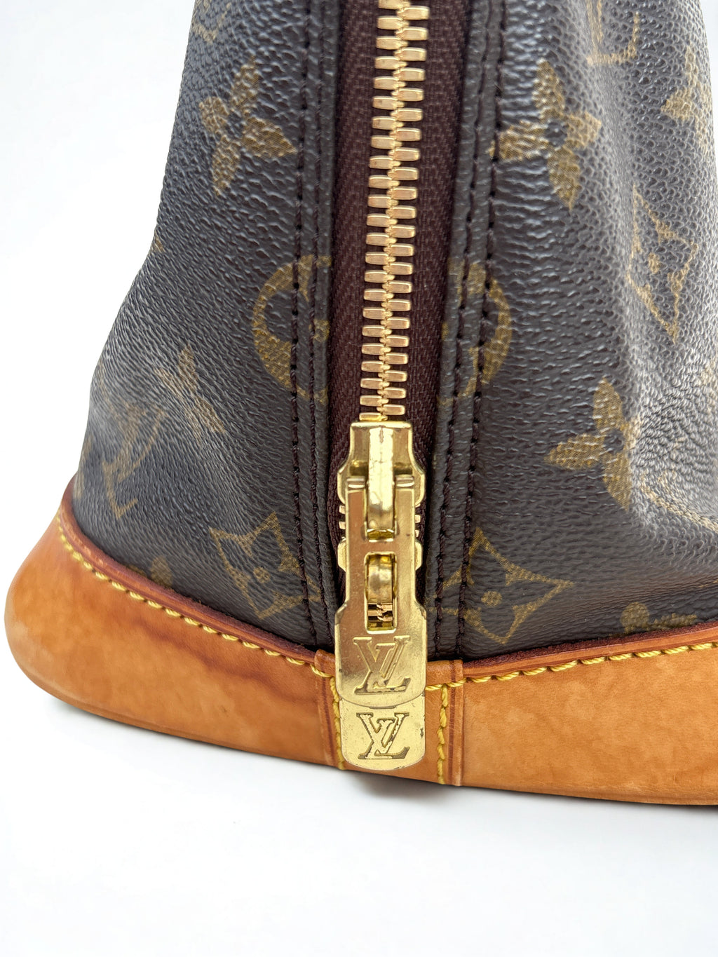 Vintage Louis Vuitton Alma Old tas met gouden hardware