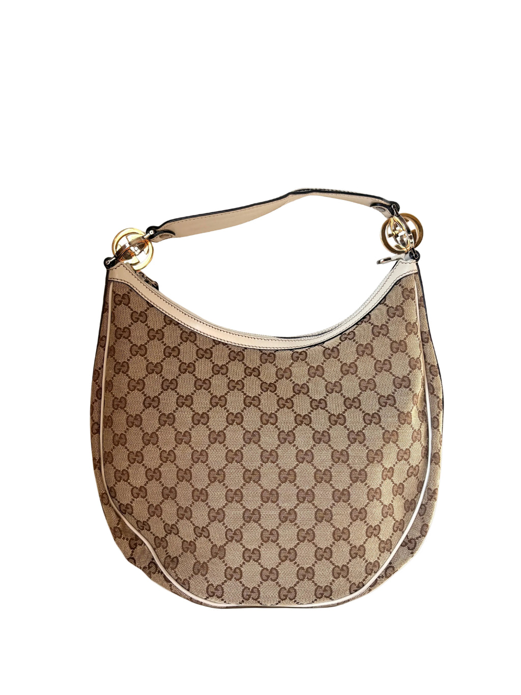 Pre-loved Gucci GG Monogram Canvas Twins Hobo
