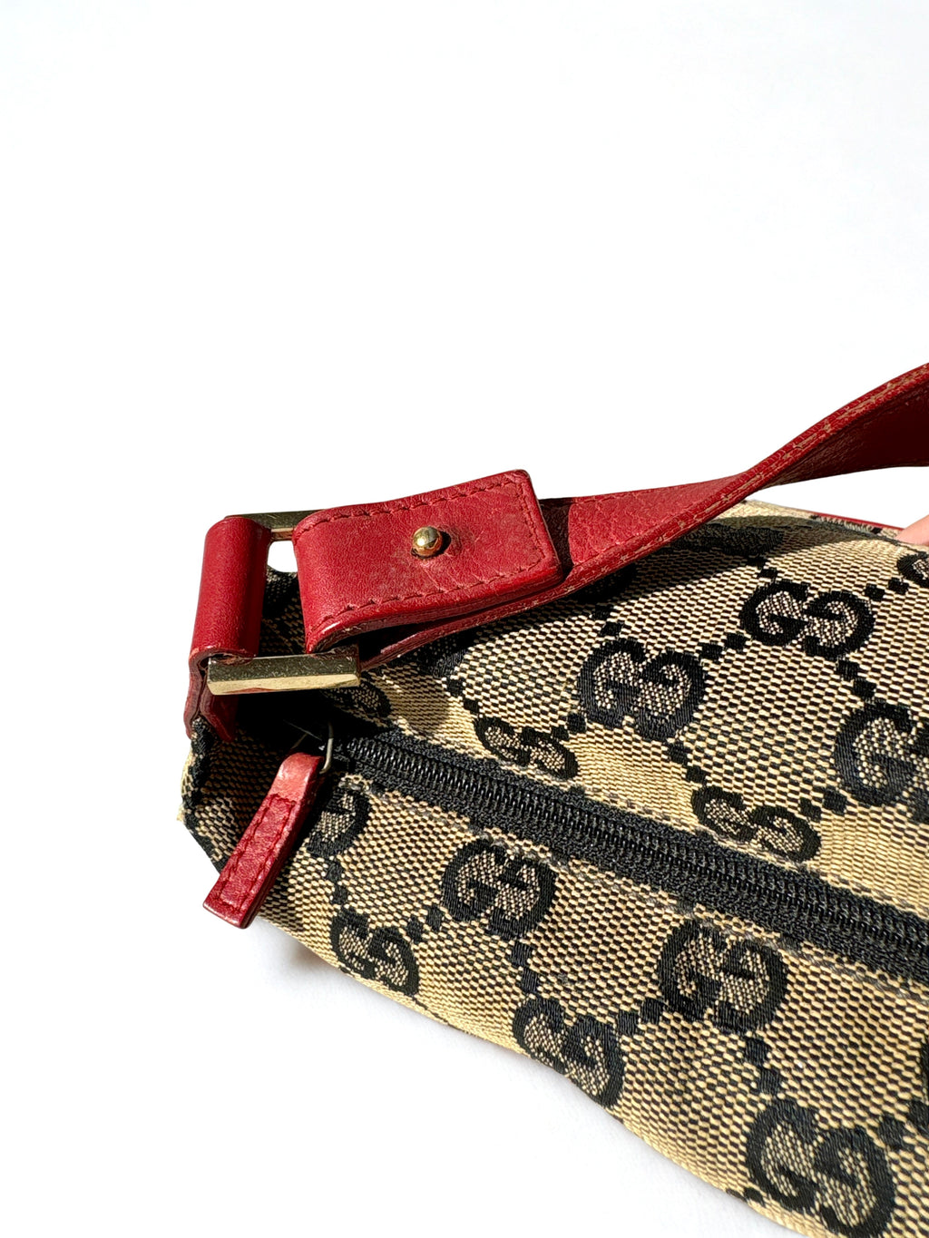 Gucci Monogram Canvas Pochette Boat Mini