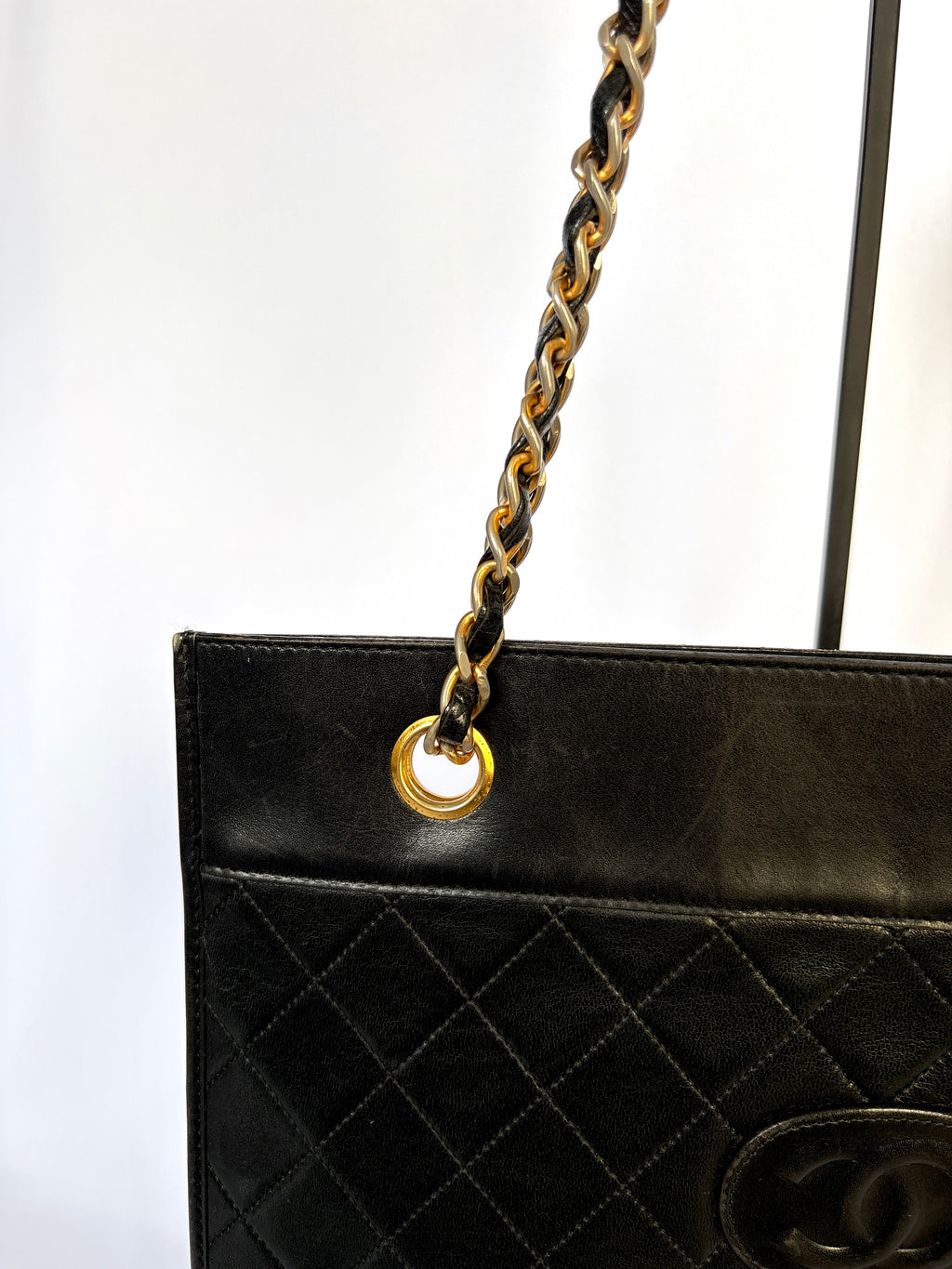 Chanel Vintage CC Tote lambskin