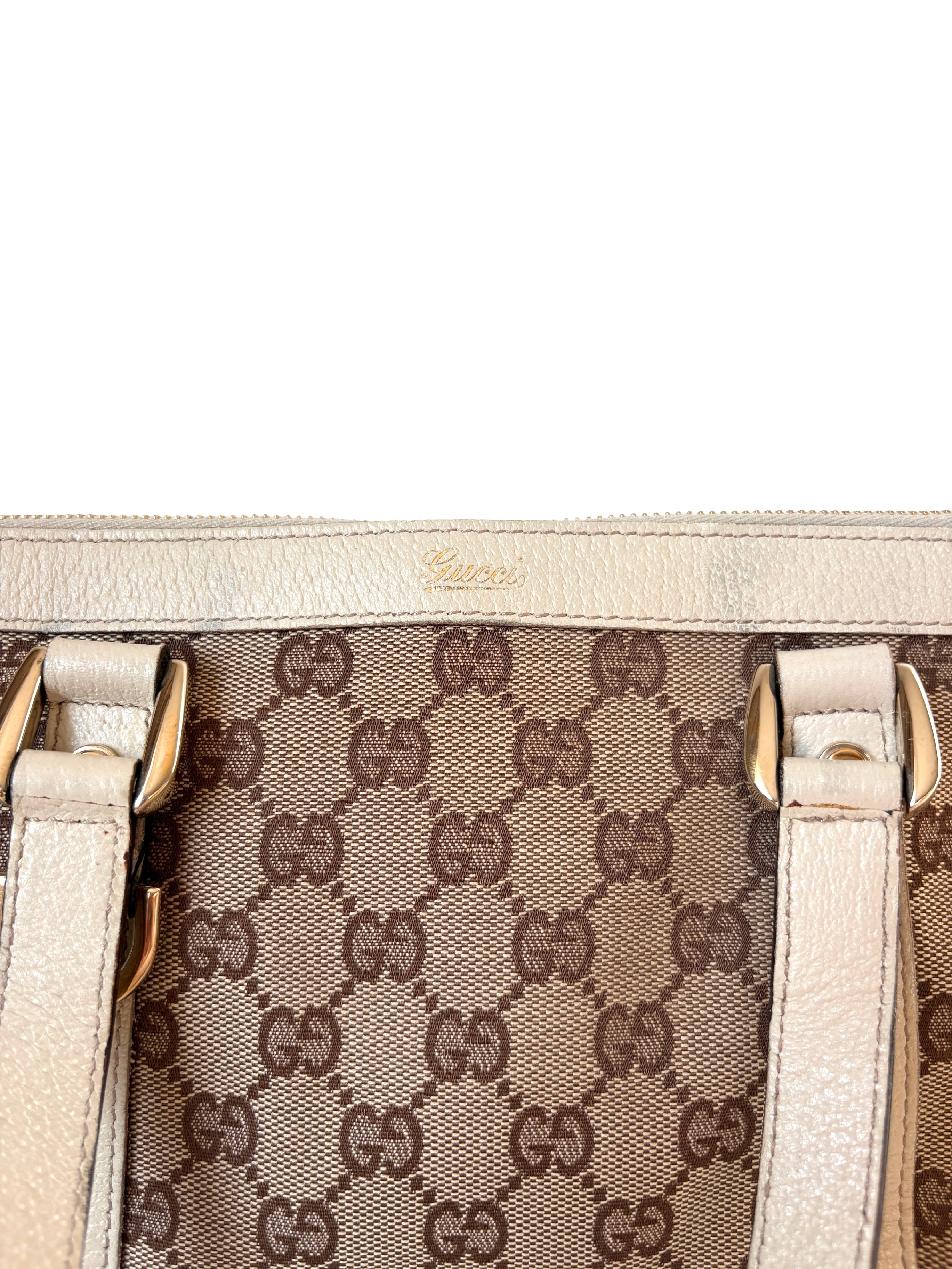 Gucci Abbey D-Ring Tote beige