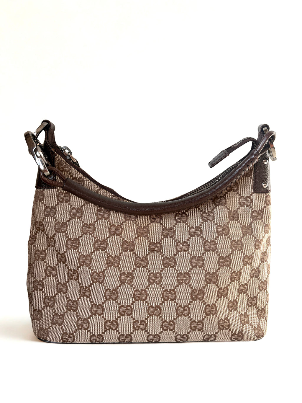 Gucci Lock Canvas Hobo