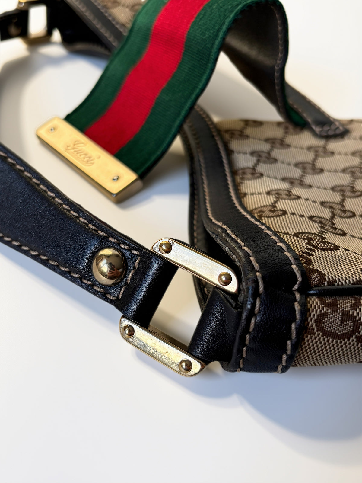 Gucci GG Canvas New Ladies Web Hobo