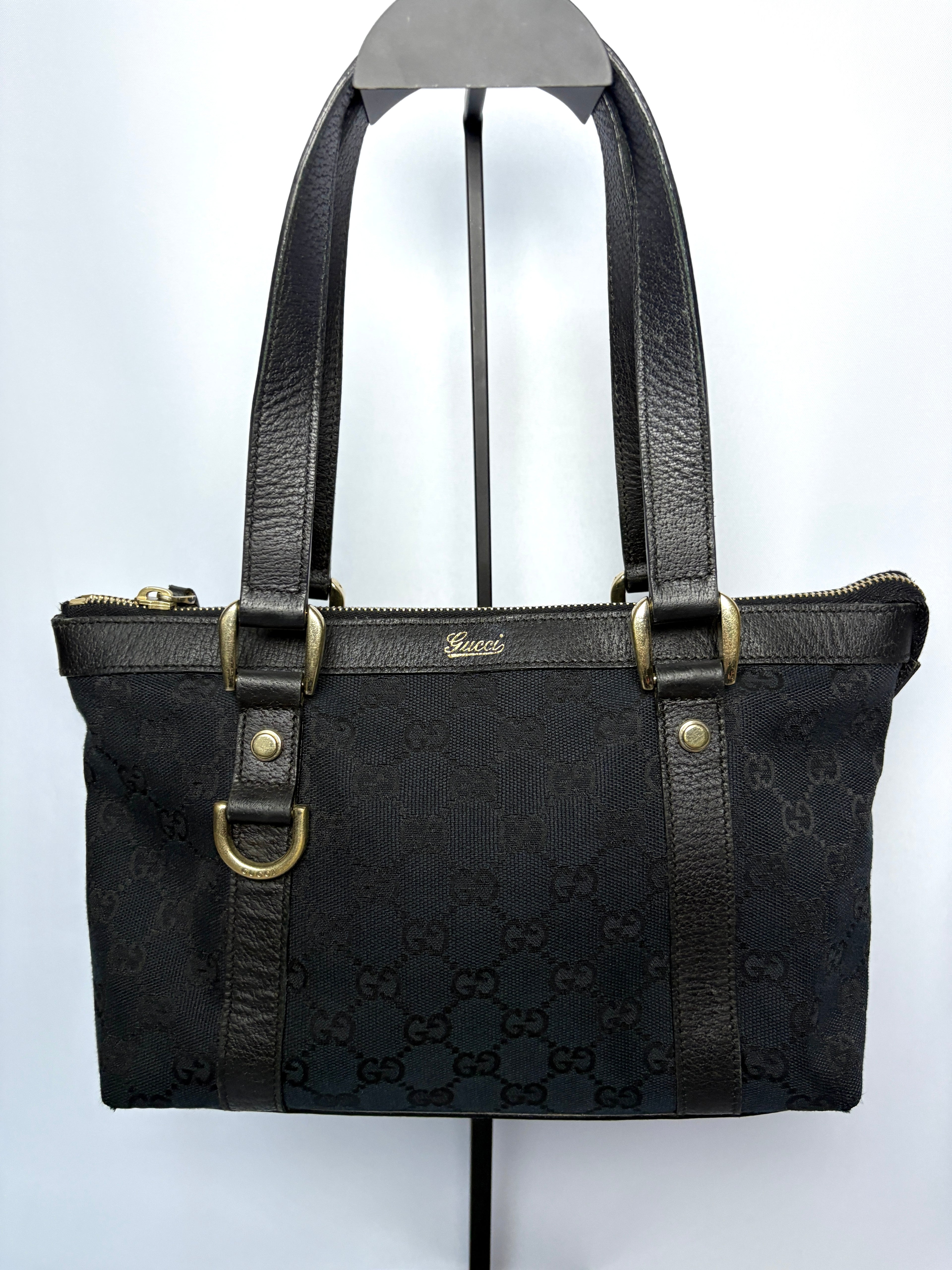 Gucci Abbey Monogram GG canvas tas