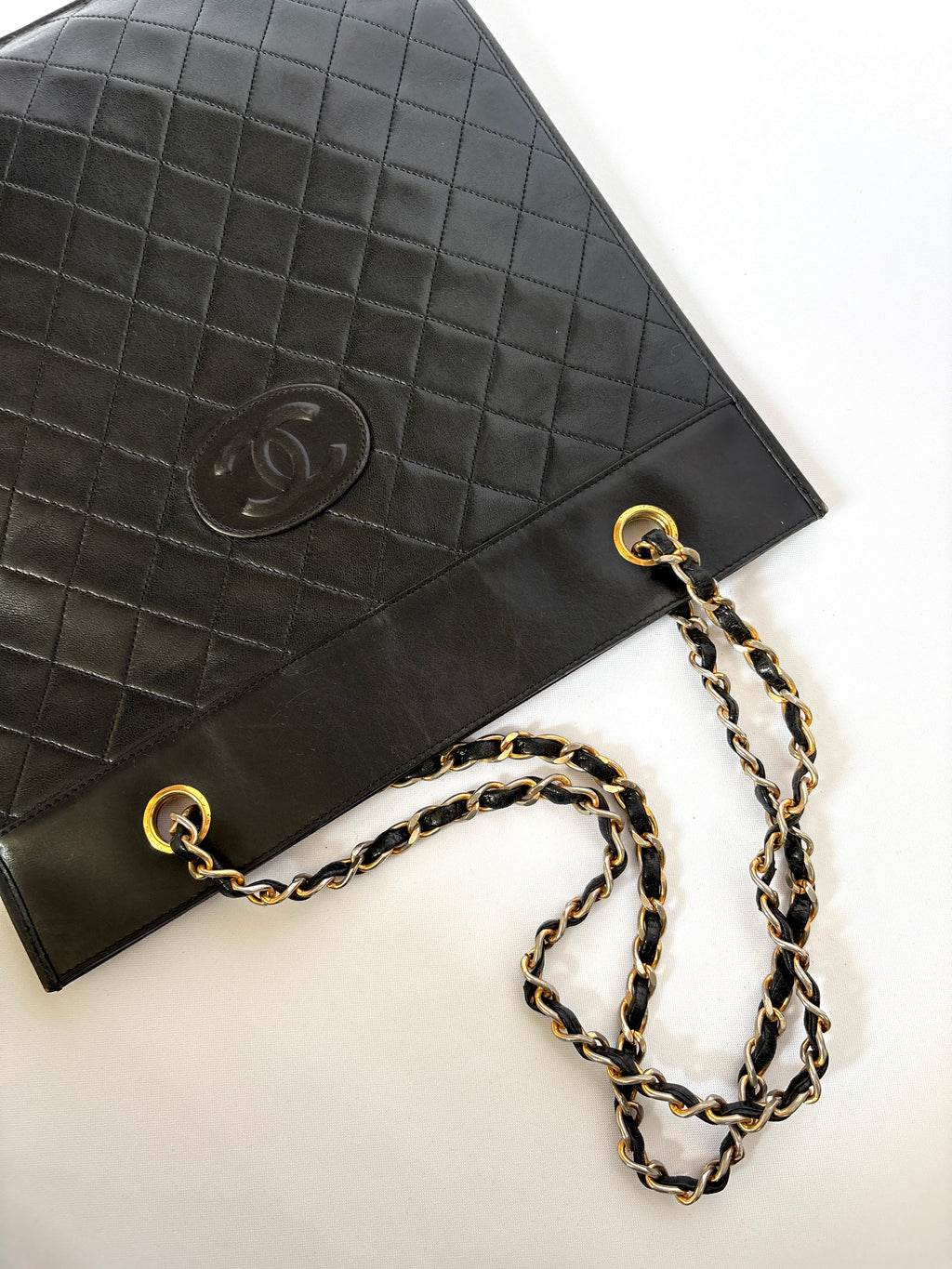 Chanel Vintage CC Tote lambskin