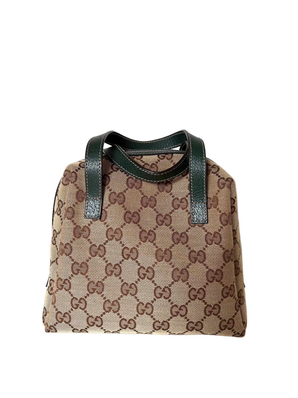 Pre-loved Gucci Canvas Balthus Top Handle, beige monogram canvas