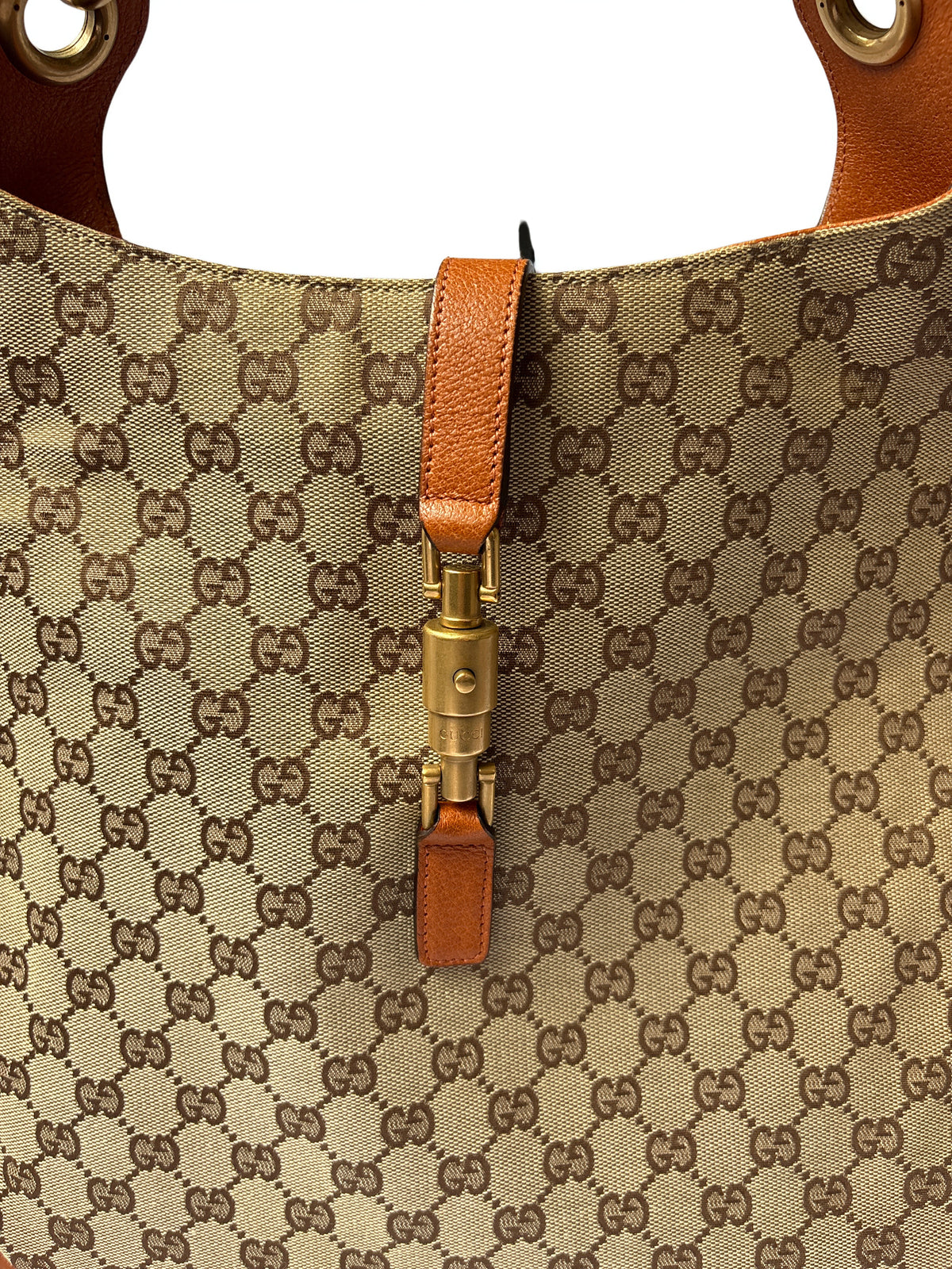 Vintage Gucci New Jackie Hobo Large gouden hardware 