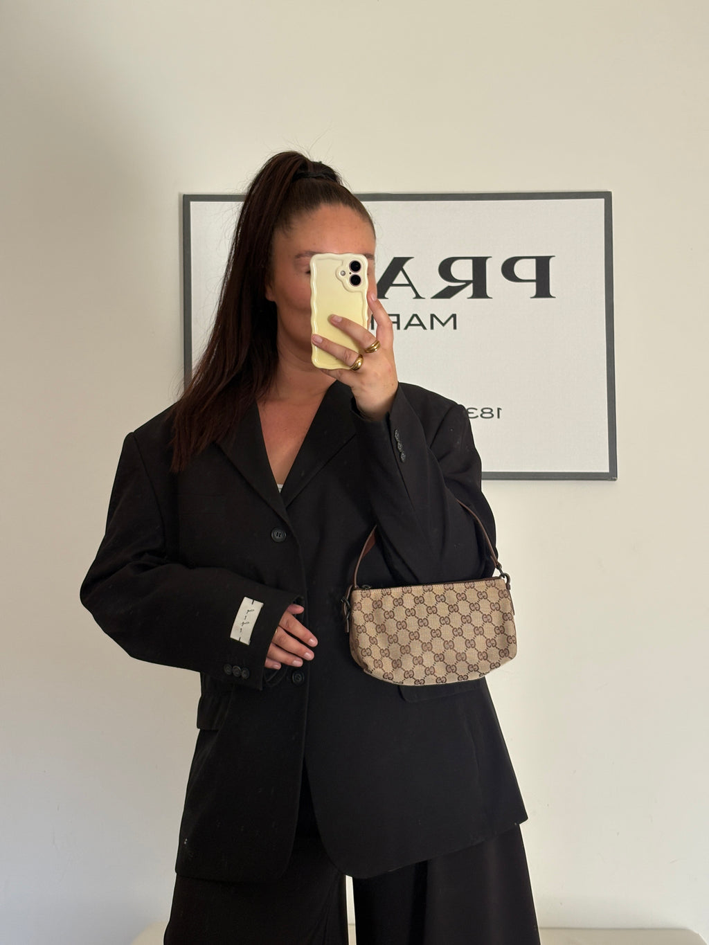Gucci Monogram Canvas Pochette