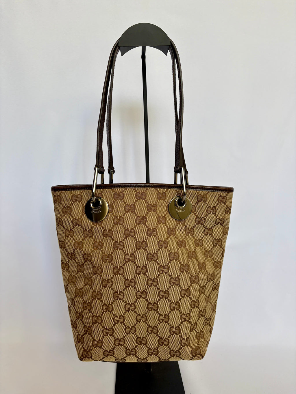Gucci Canvas eclipse tote handtas