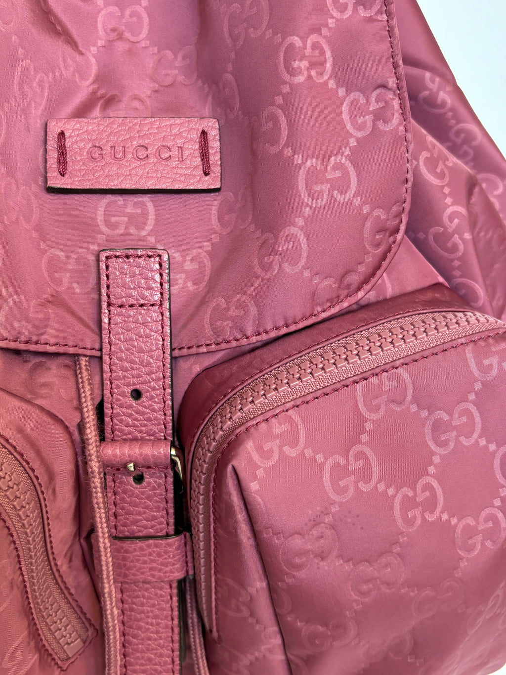 Gucci GG Monogram backpack berry