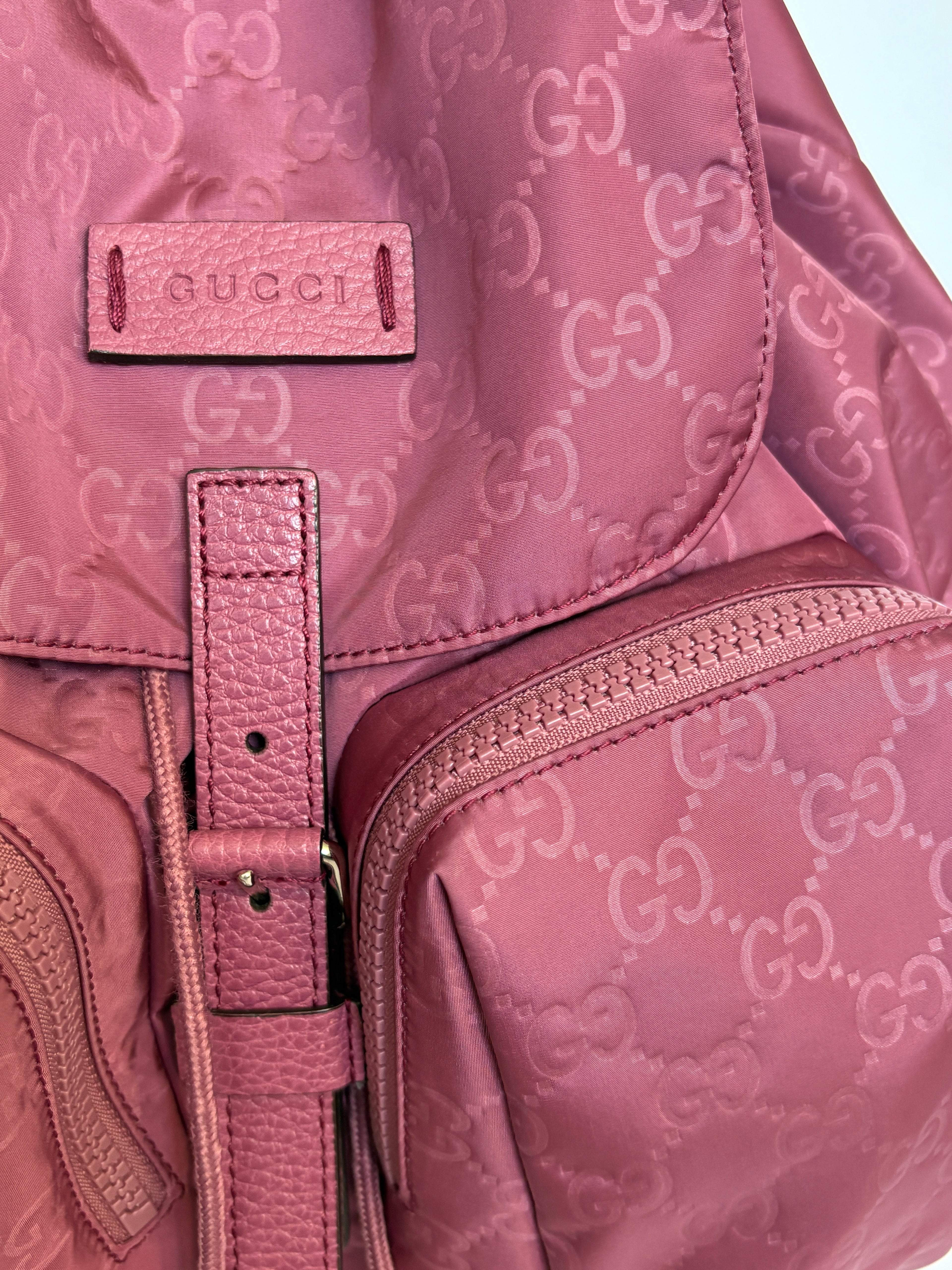 Gucci GG Monogram backpack berry