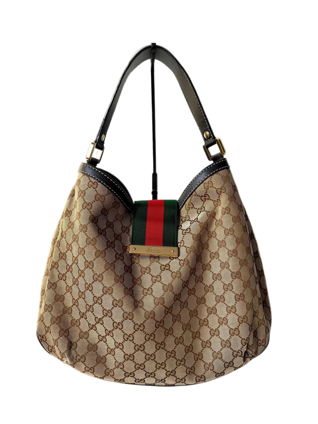 Pre-loved Gucci GG Canvas New Ladies Web Hobo