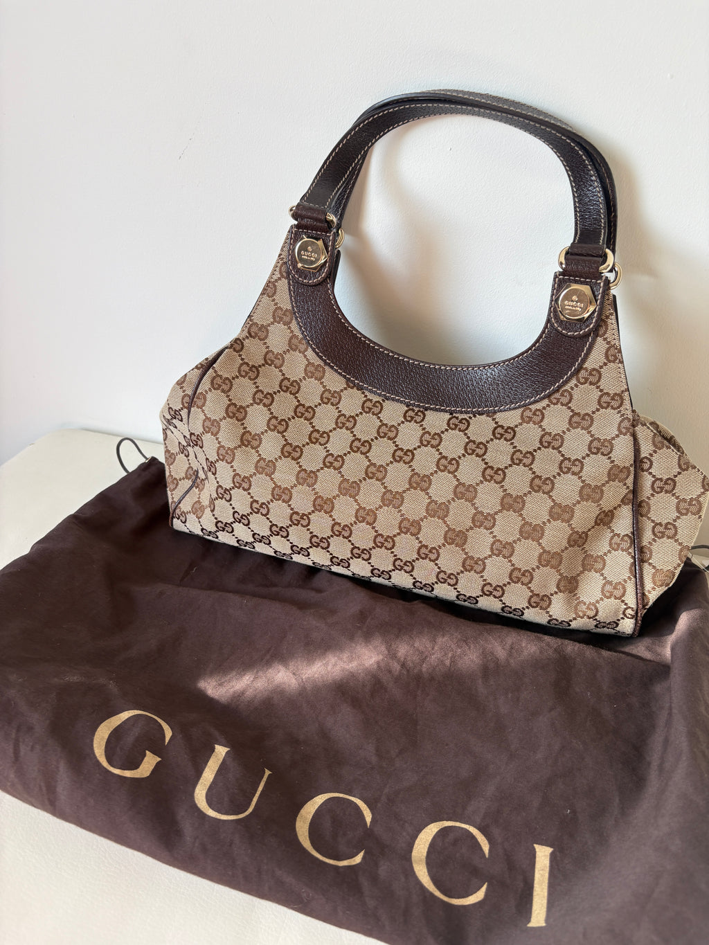 Gucci Monogram Canvas Charmy
