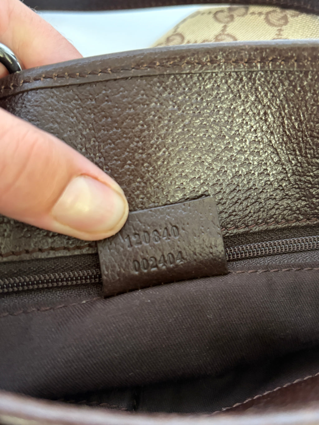 Gucci Monogram tote canvas leer