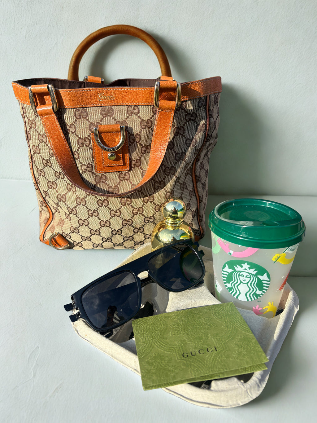 Gucci Abbey D-Ring Canvas GG