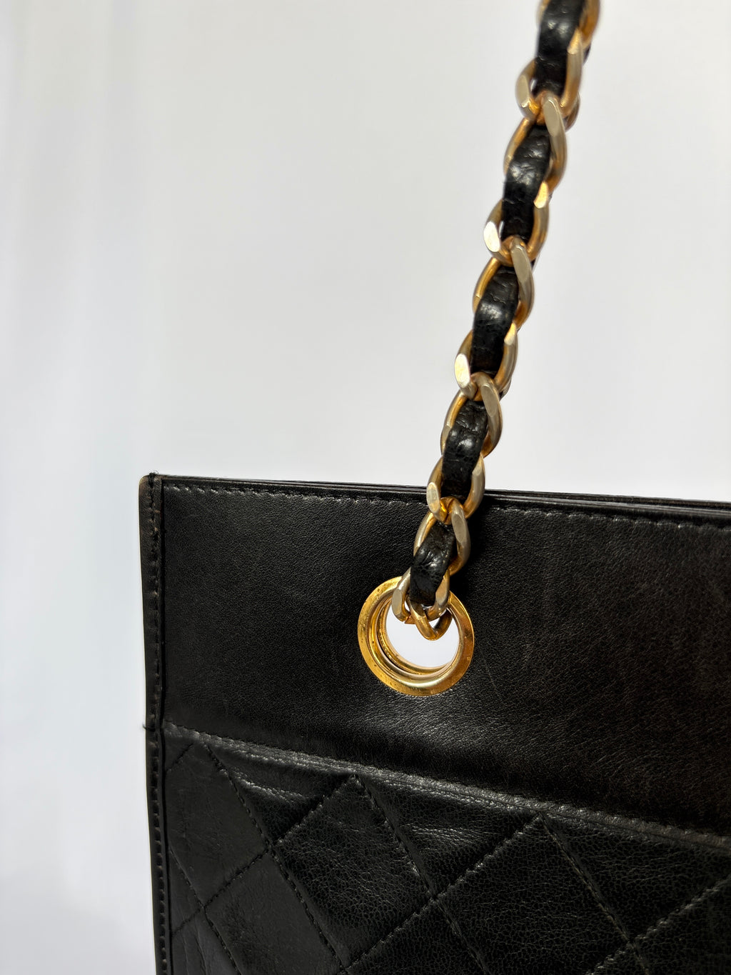 Chanel Vintage CC Tote lambskin