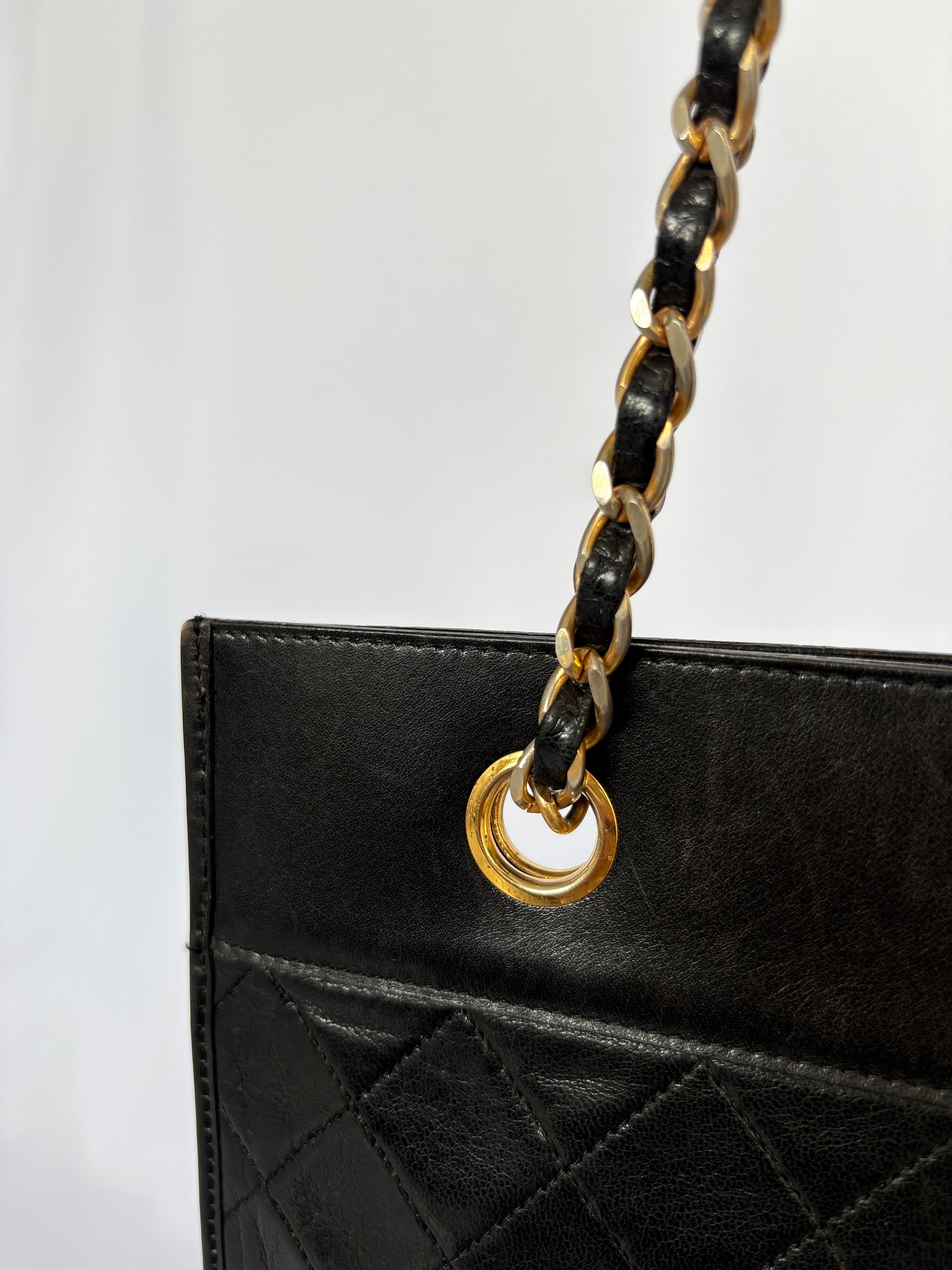 Chanel Vintage CC Tote lambskin