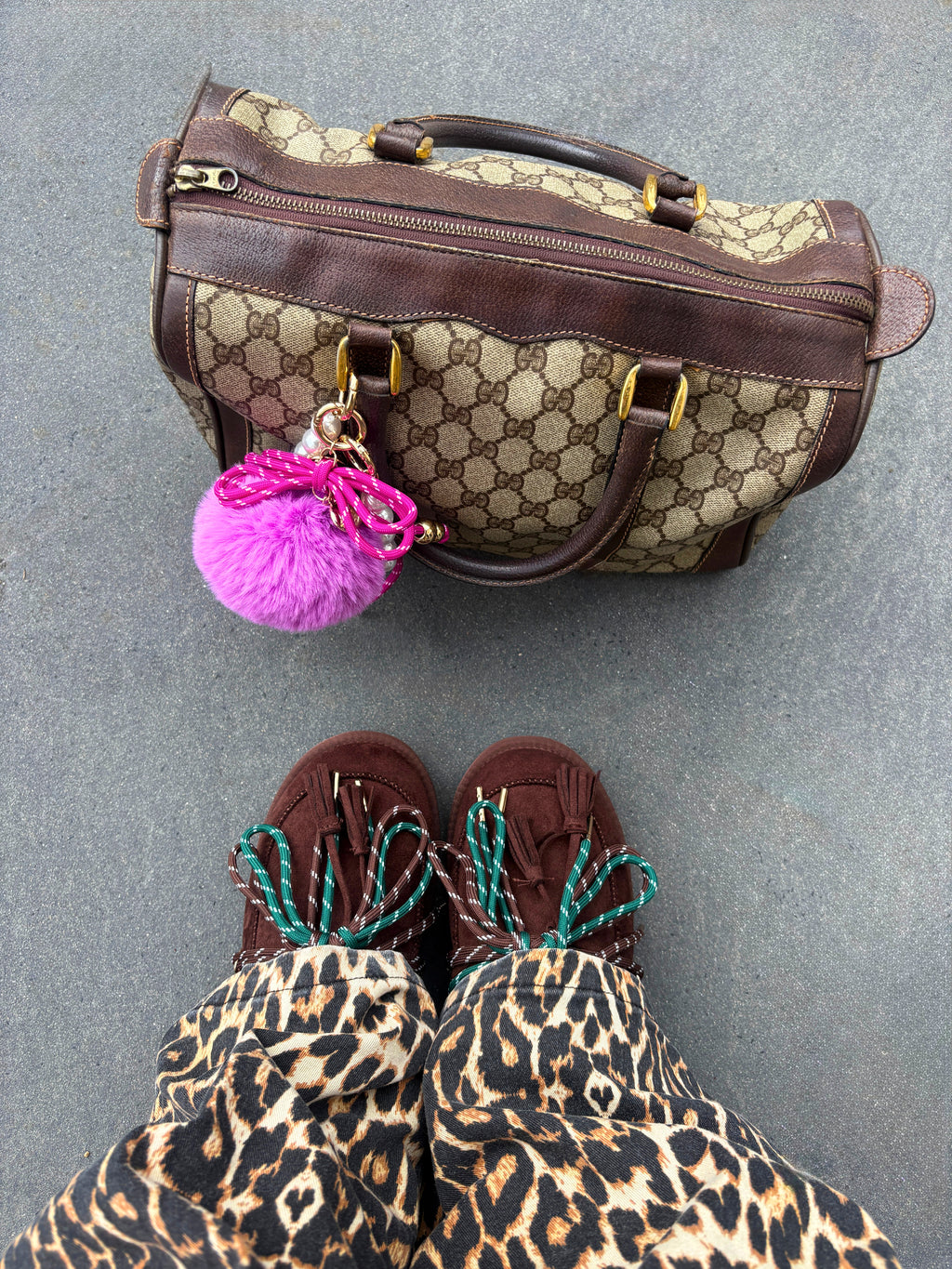 Gucci Monogram Boston Bag