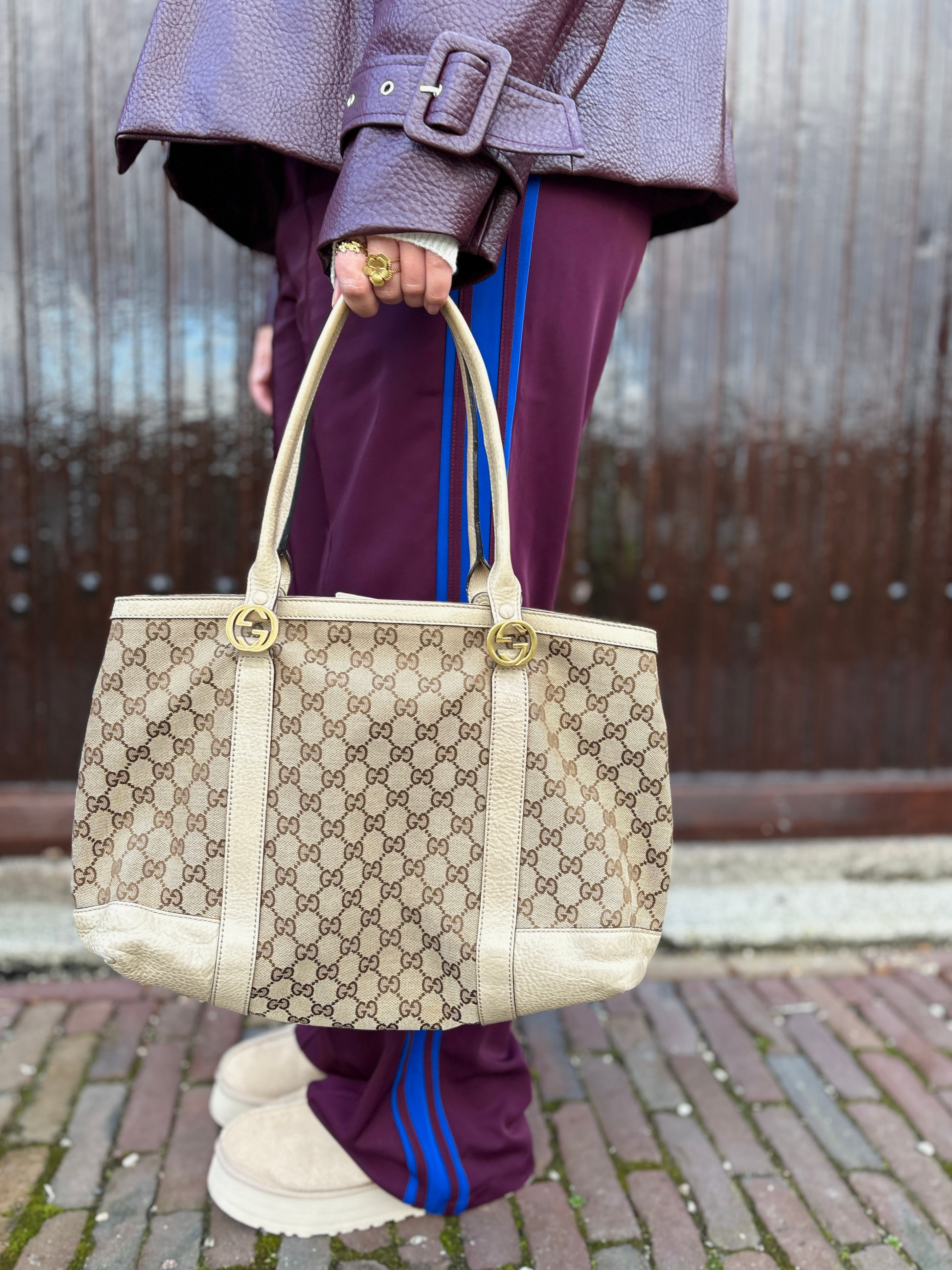 Gucci Canvas Miss GG Tote