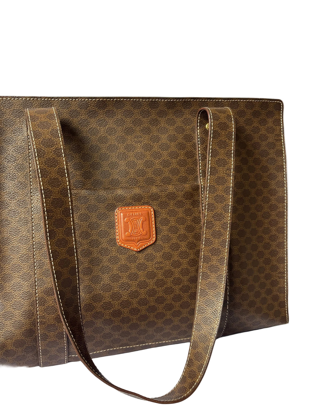 Vintage Céline Macadam Tote, schooltas werktas