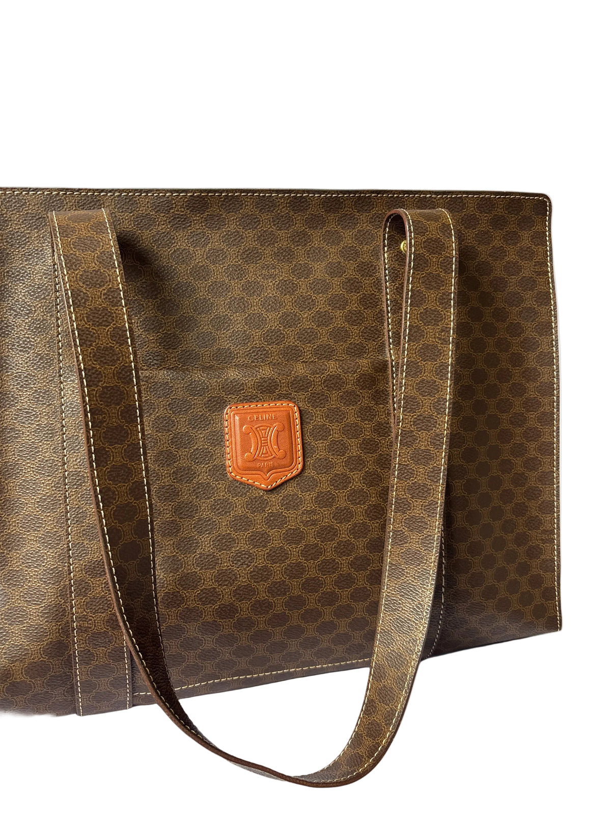 Vintage Céline Macadam Tote, schooltas werktas