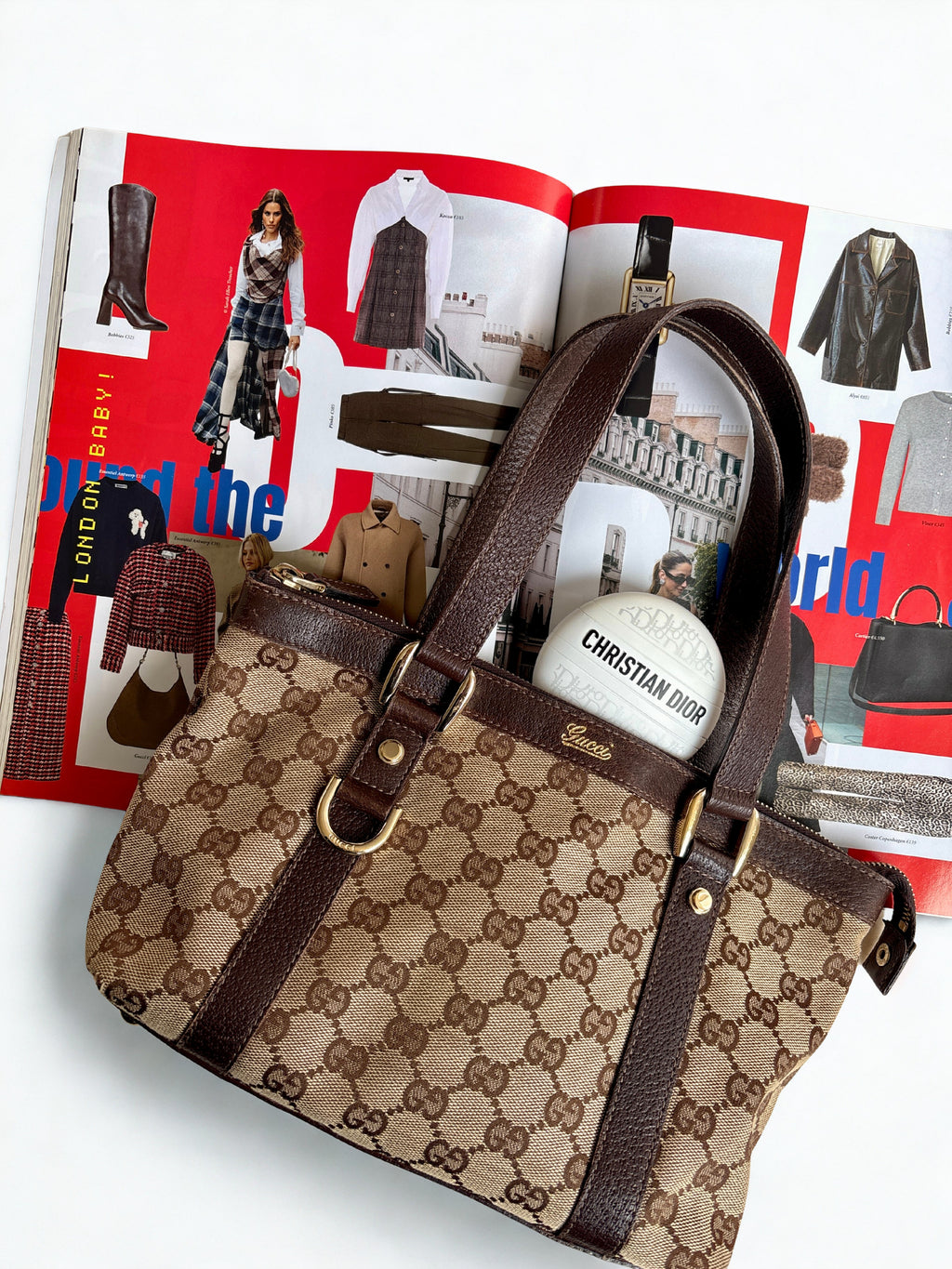 Gucci Abbey Monogram Tote mini