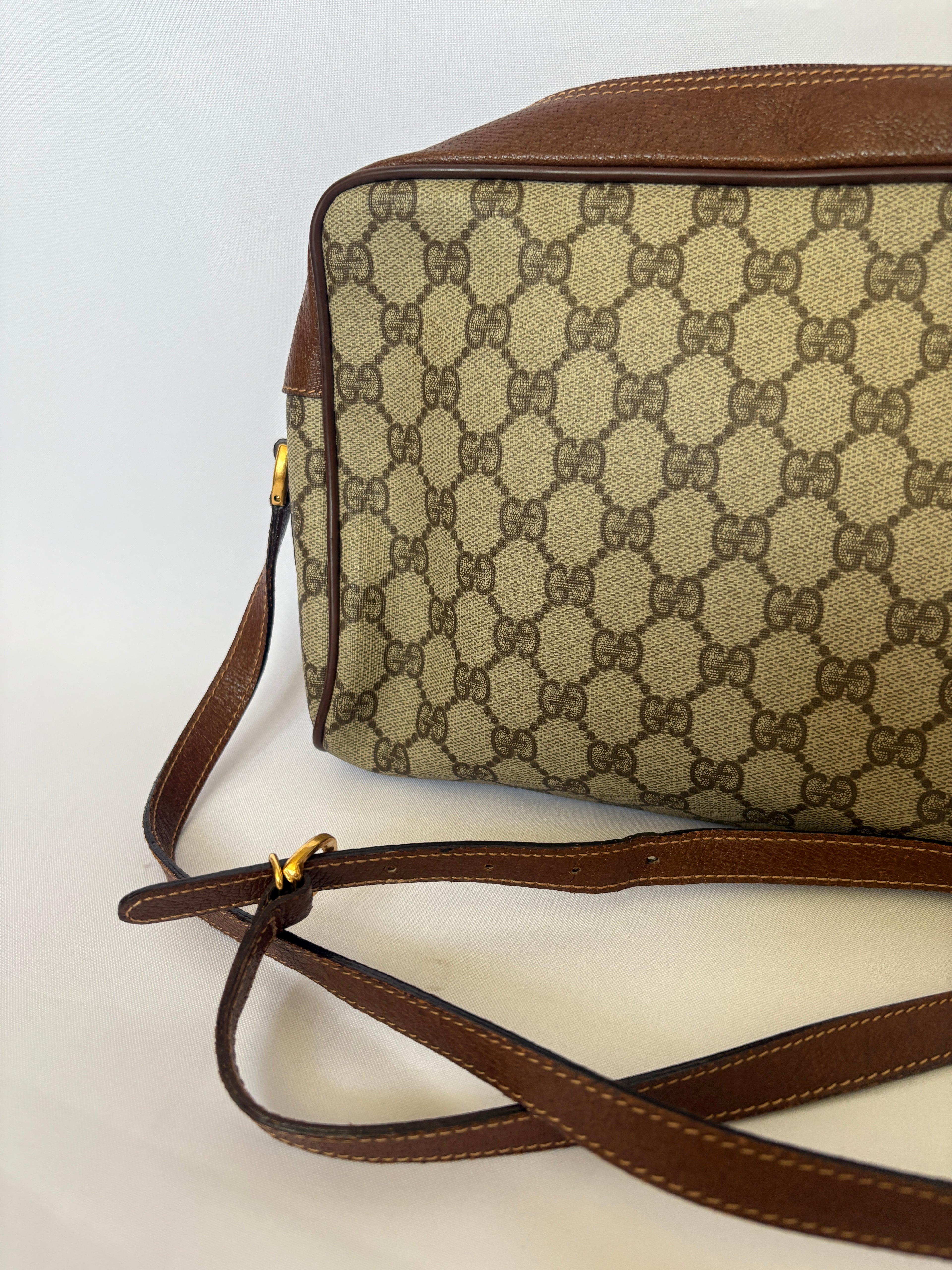 Gucci Ophedia GG Supreme handtas beige 