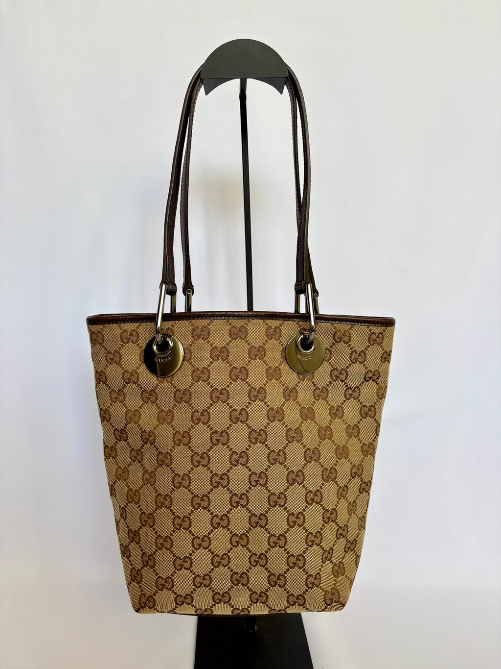 Gucci GG Monogram canvas tote beige