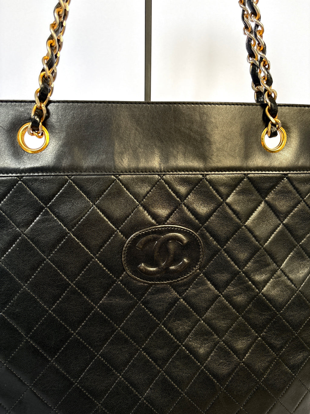 Chanel Vintage CC Tote lambskin