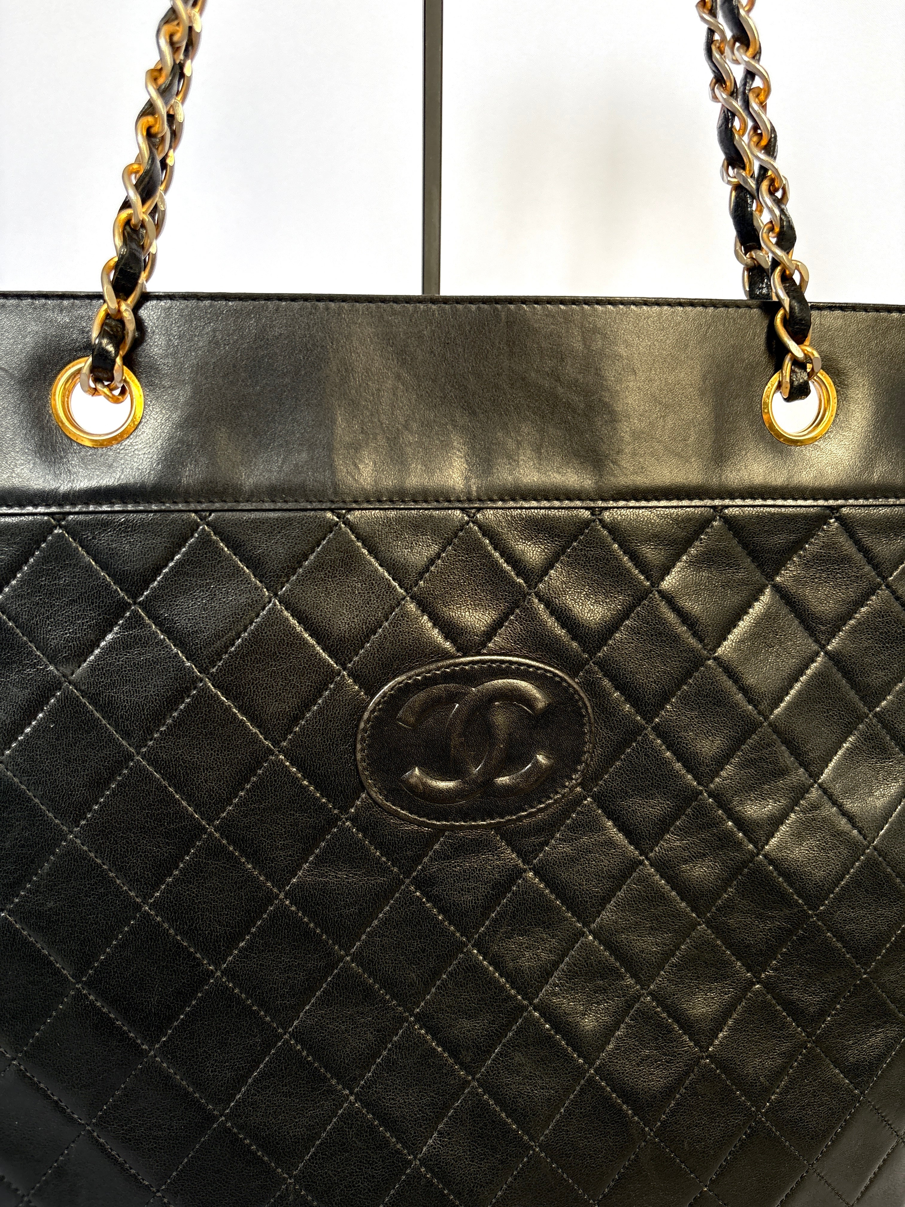 Chanel Vintage CC Tote lambskin