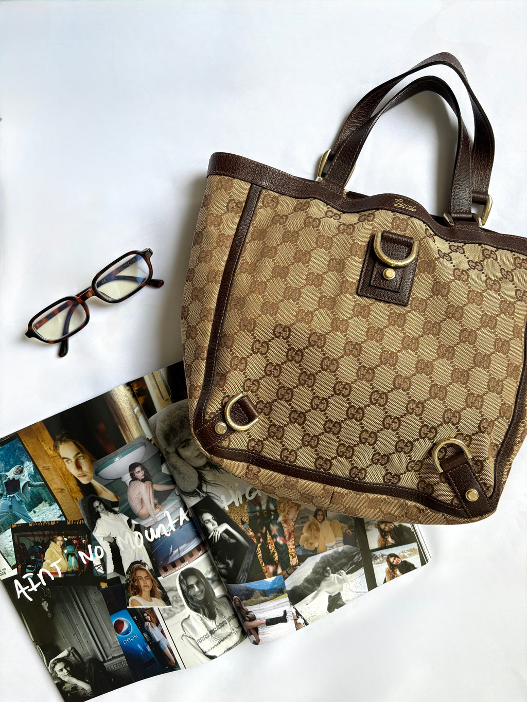 Gucci Abbey D Ring Canvas