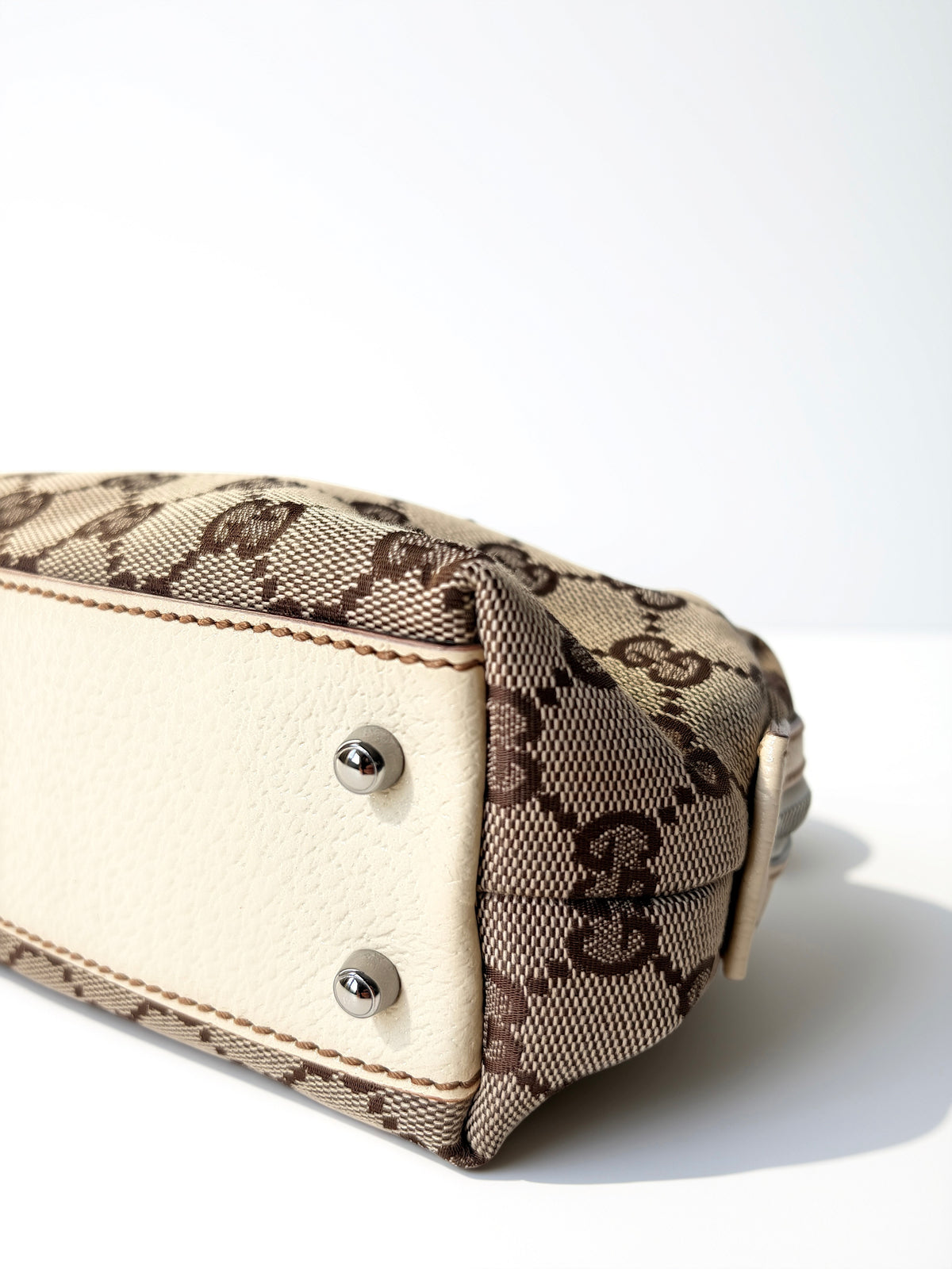 Gucci GG Canvas Mini Boston Beige