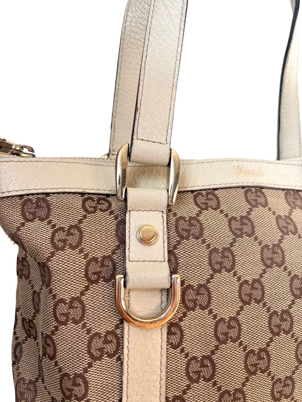 Gucci Abbey D-Ring Tote beige