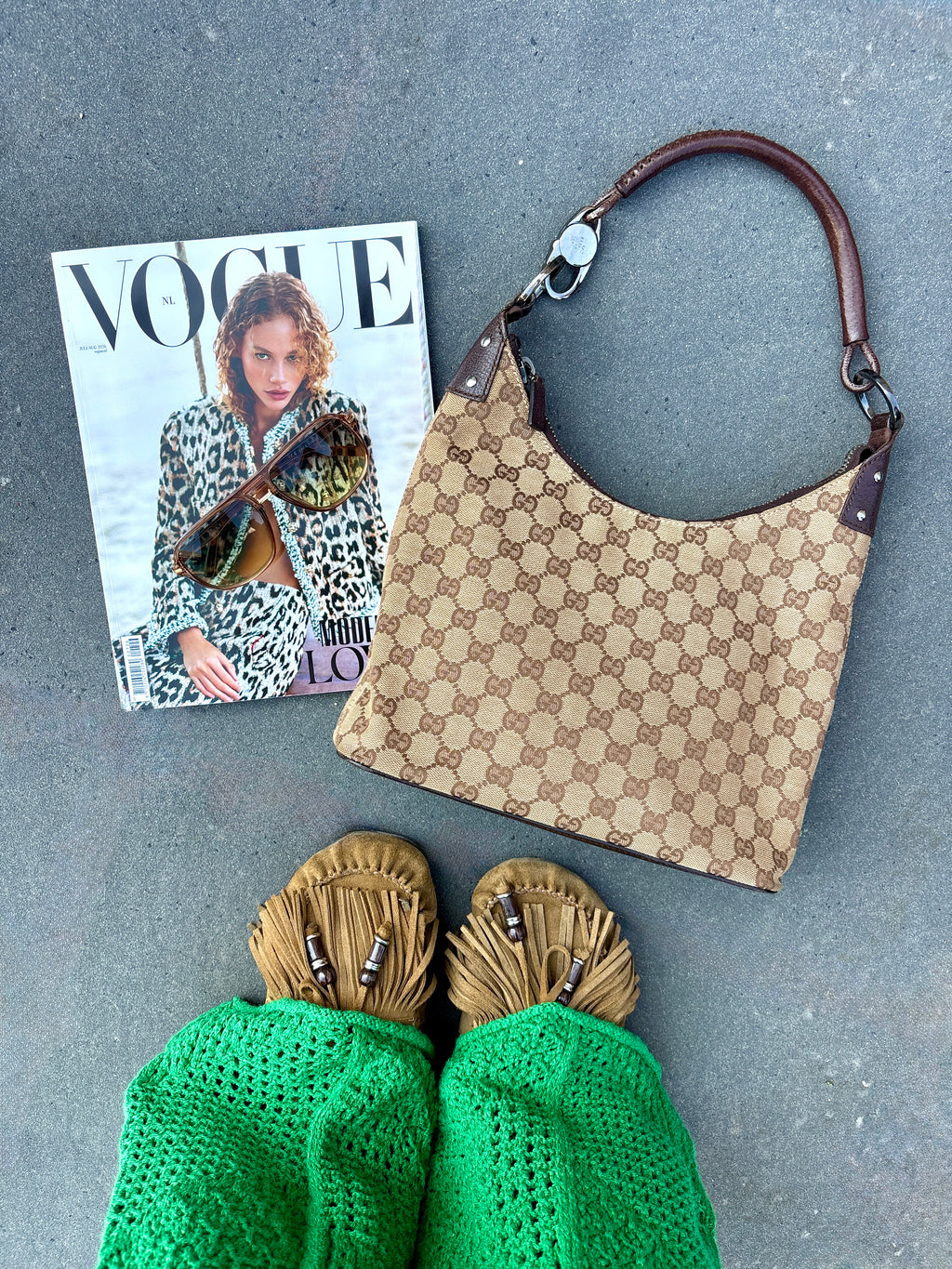 Gucci Monogram Lock Hobo