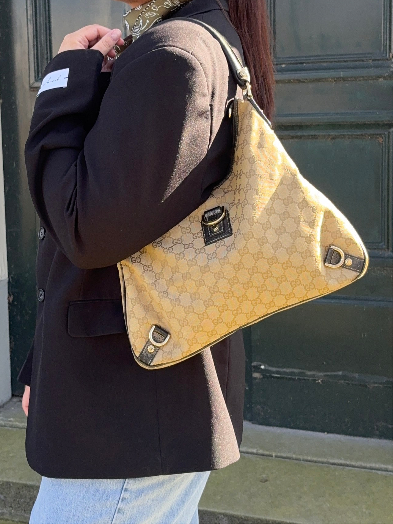 Gucci Canvas Abby D-ring Hobo