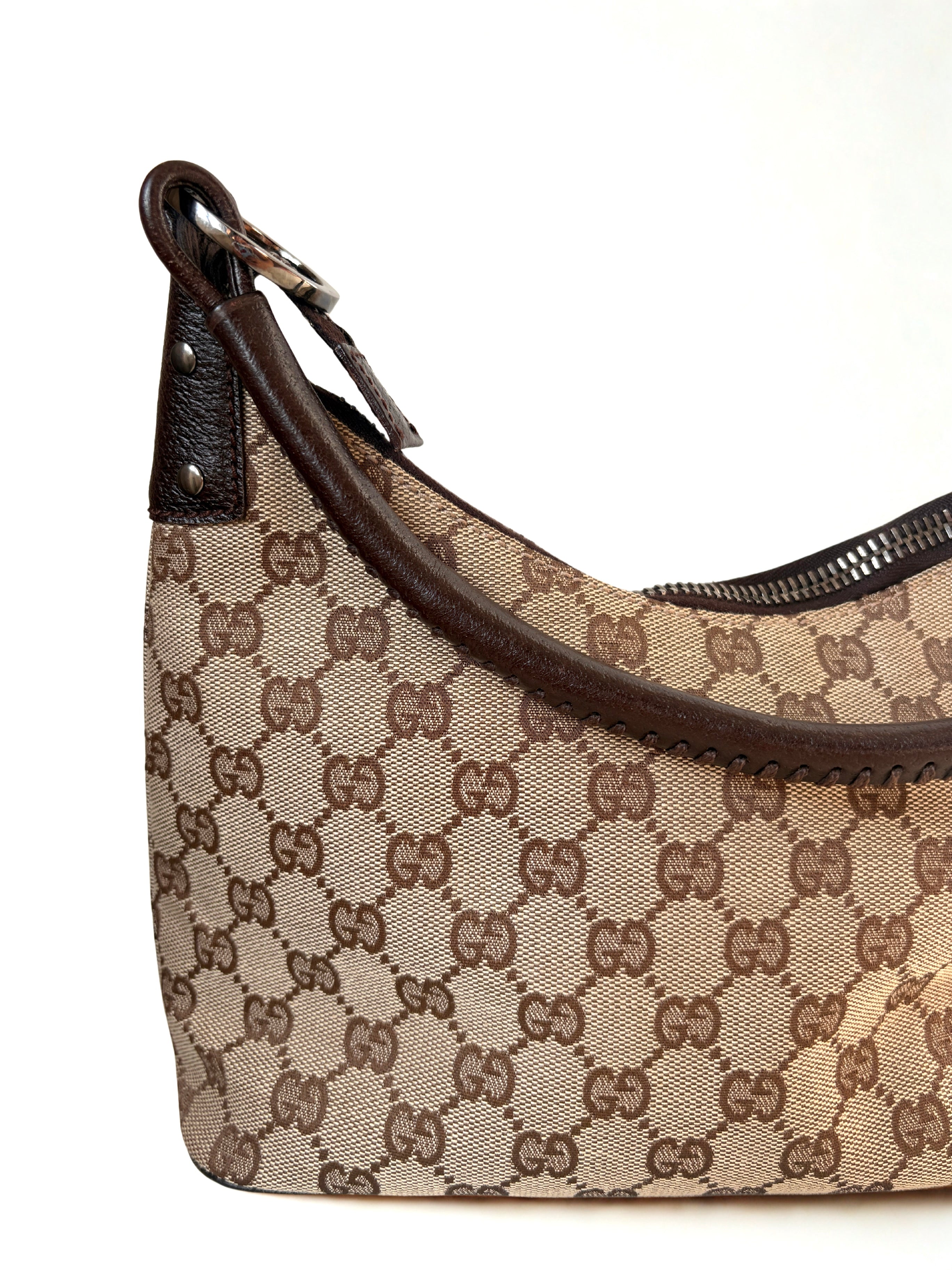 Gucci Lock Canvas Hobo